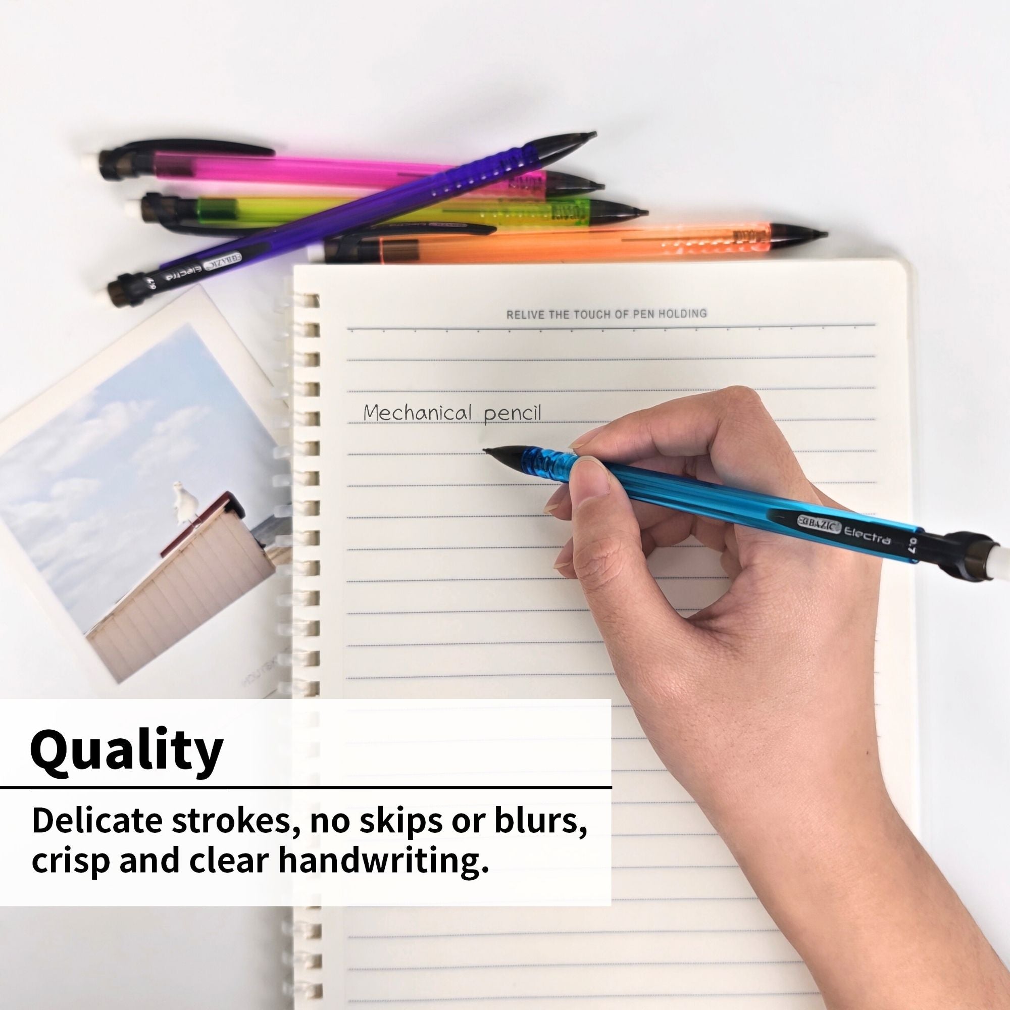 Mechanical Pencils, 0.7 mm, HB #2, 5 Count