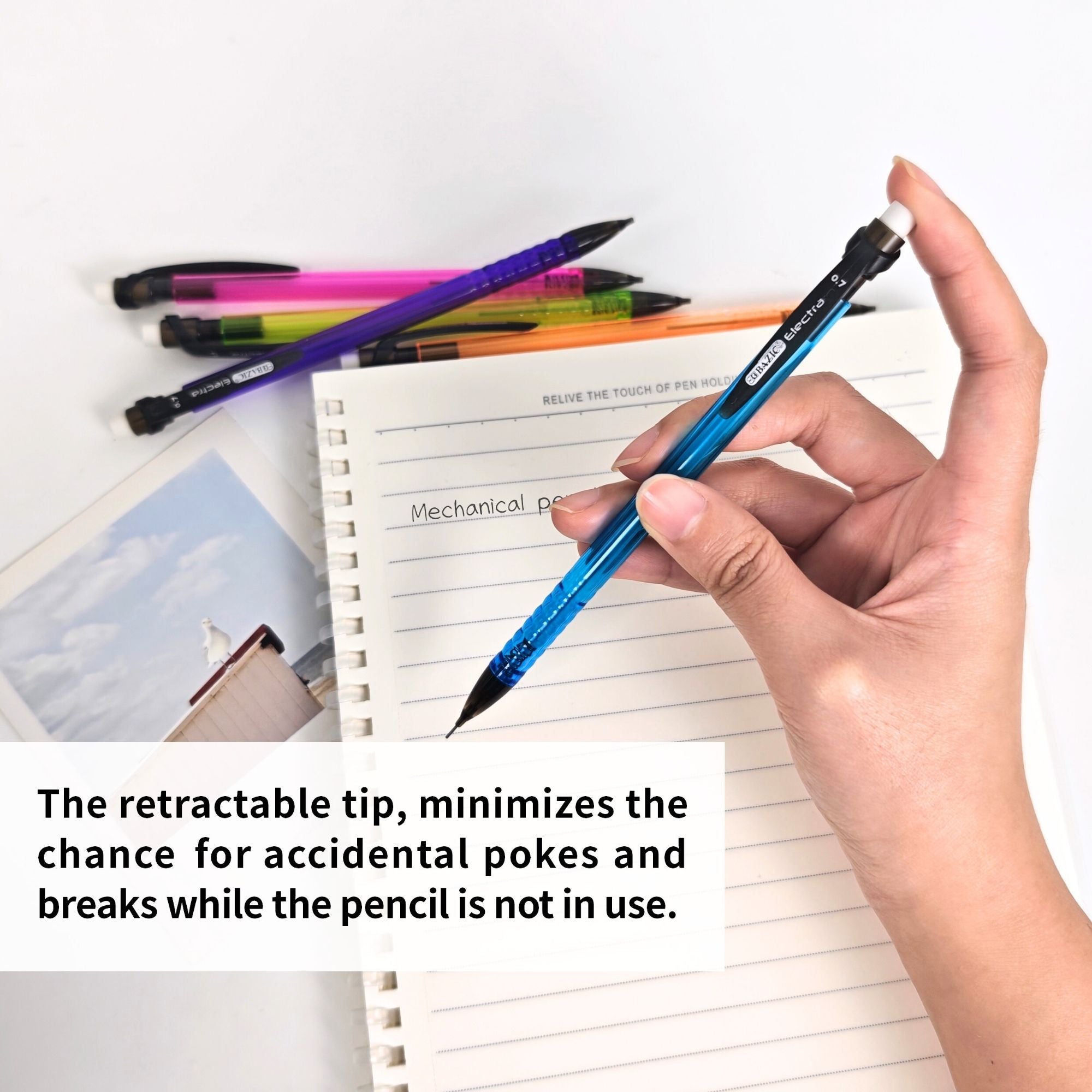 Mechanical Pencils, 0.7 mm, HB #2, 5 Count