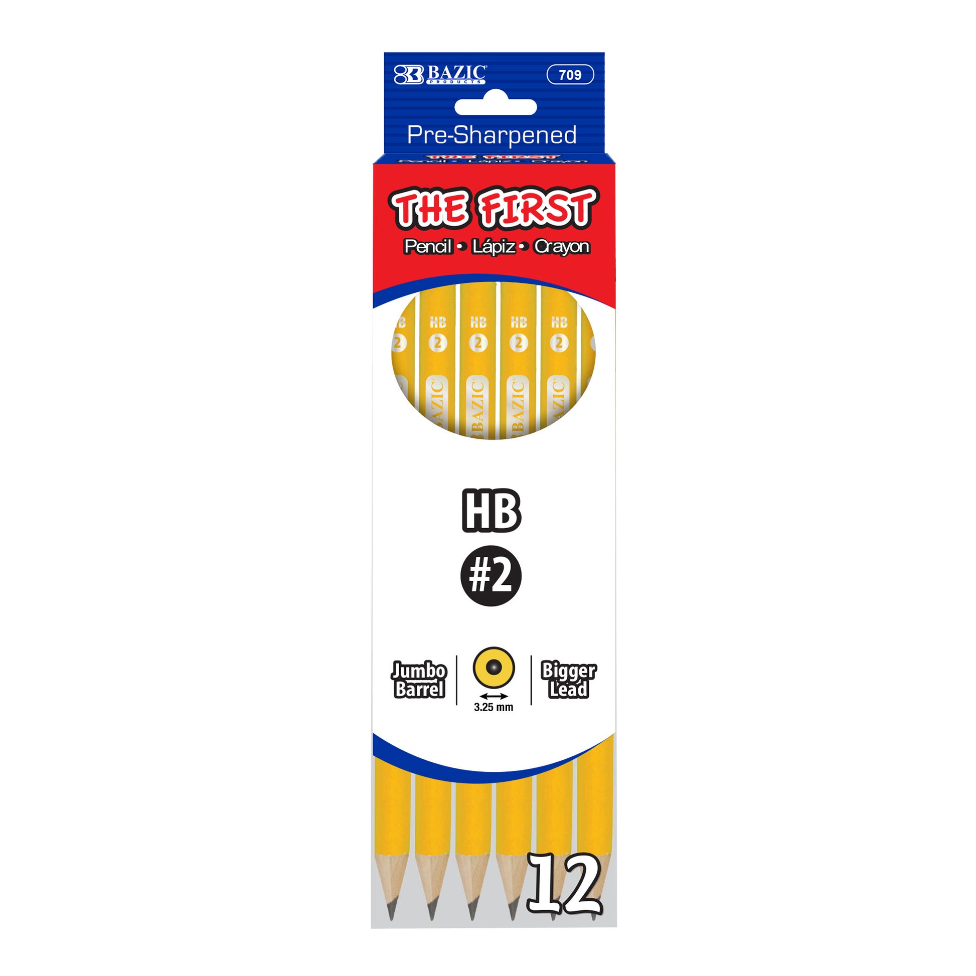 #2 The First Jumbo Premium Yellow Pencil (12/Pack)