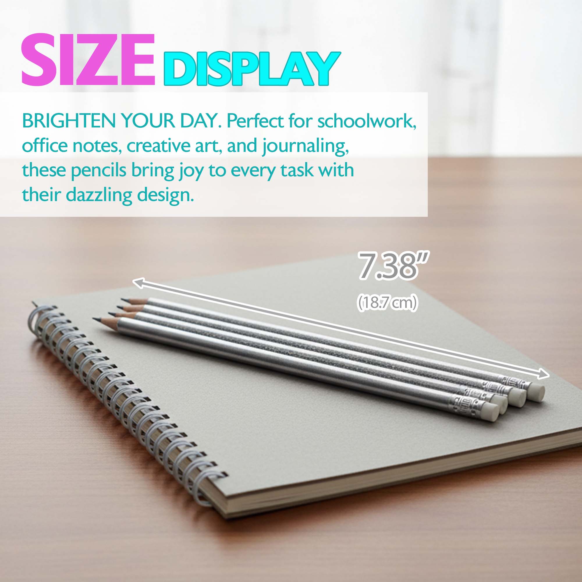 Iridescent #2 HB Pencils, 8-Count