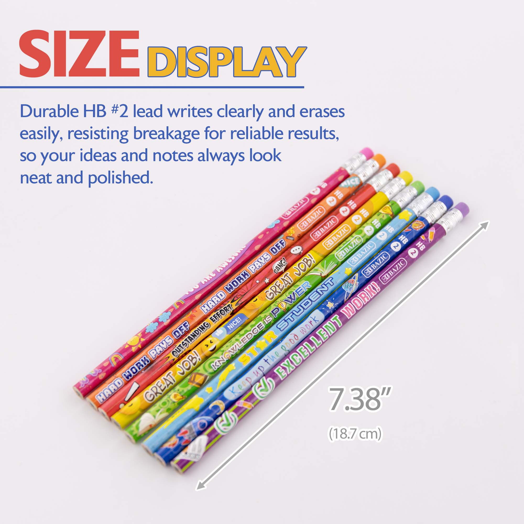 Reward Pencil w/ Eraser (8/Pack)