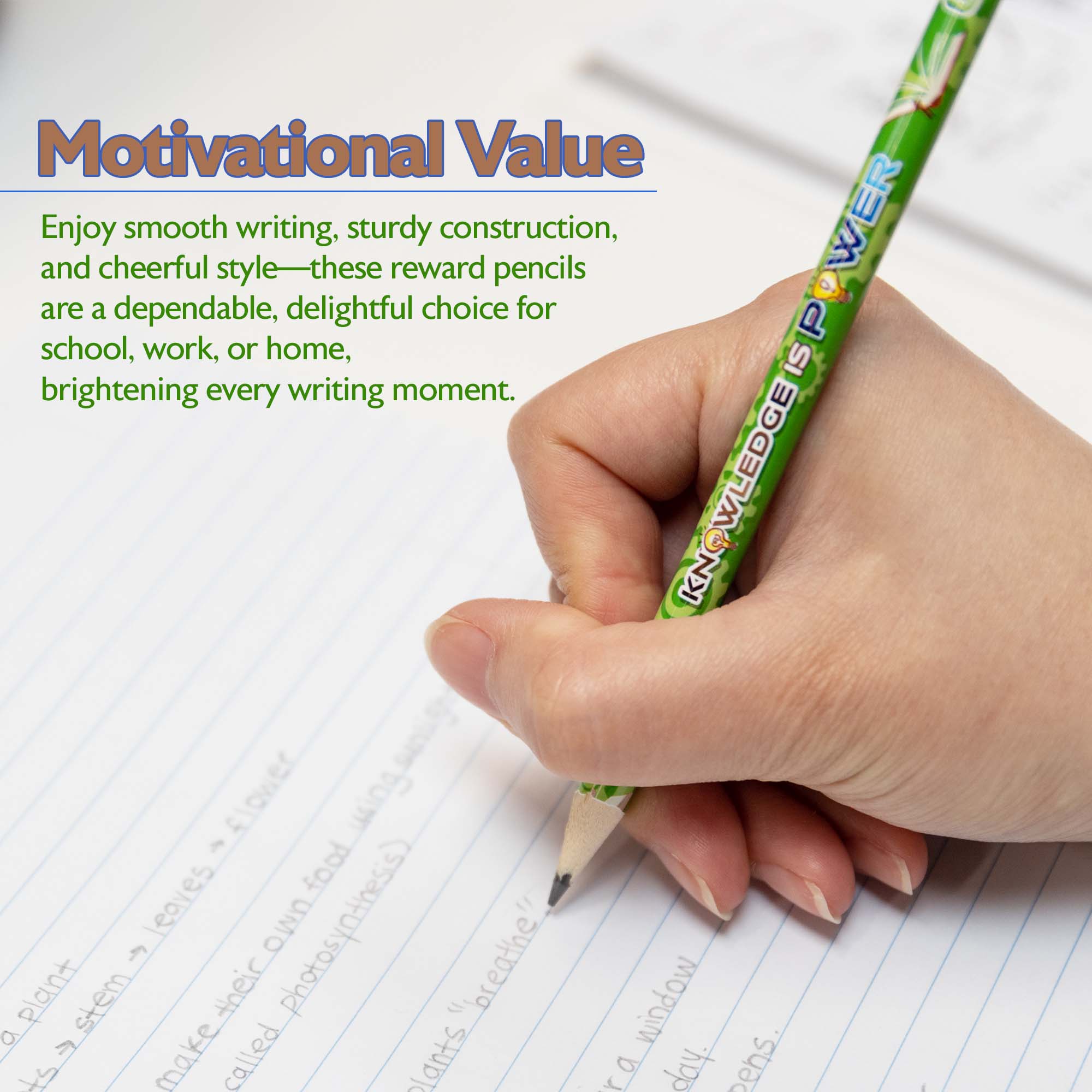 Reward Pencil w/ Eraser (8/Pack)