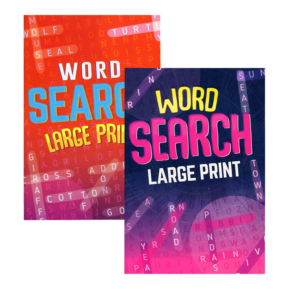 BAZIC Large Print Word Search Puzzle Book, Digest Size