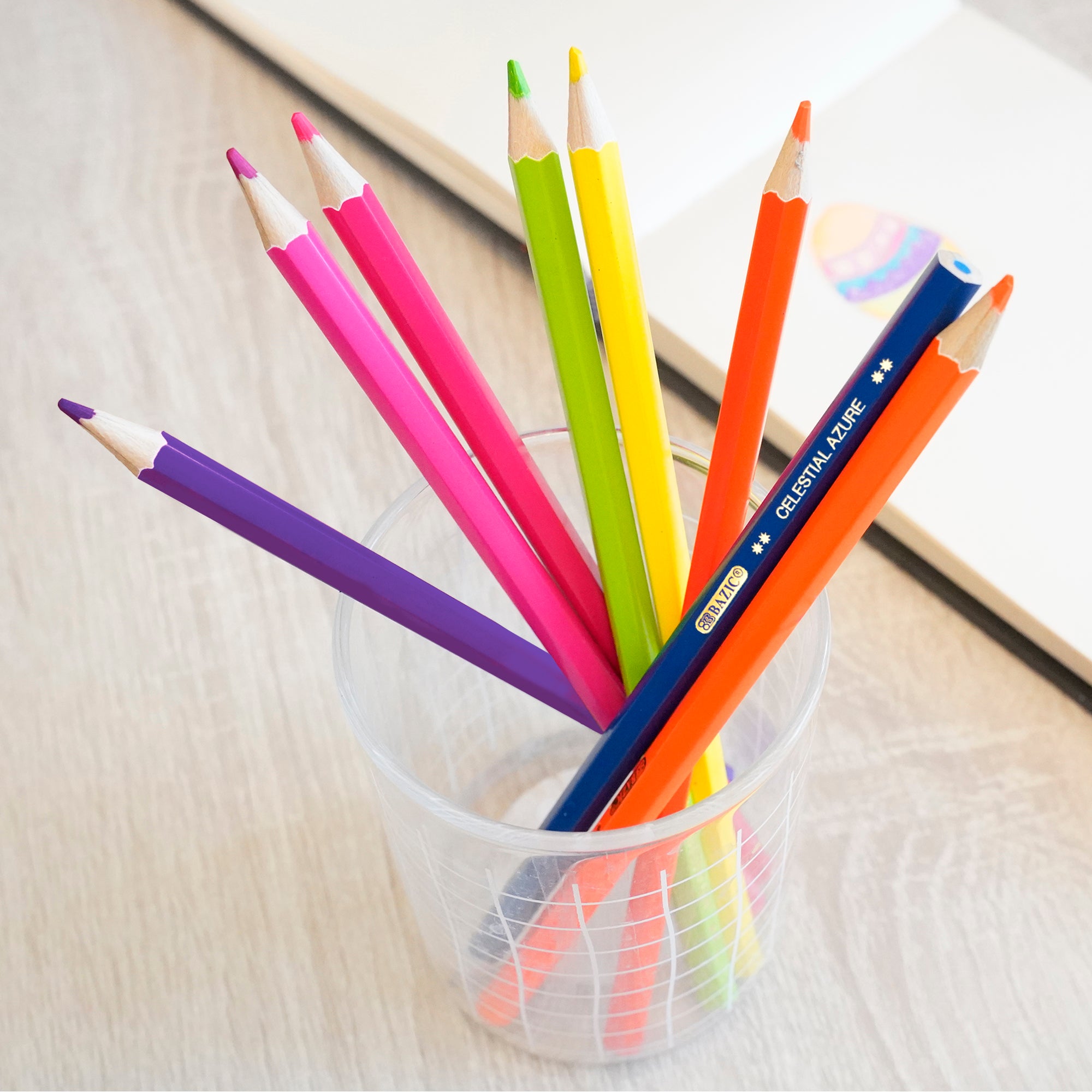 Neon Colored Pencils, 8 Count, Pre-Sharpened