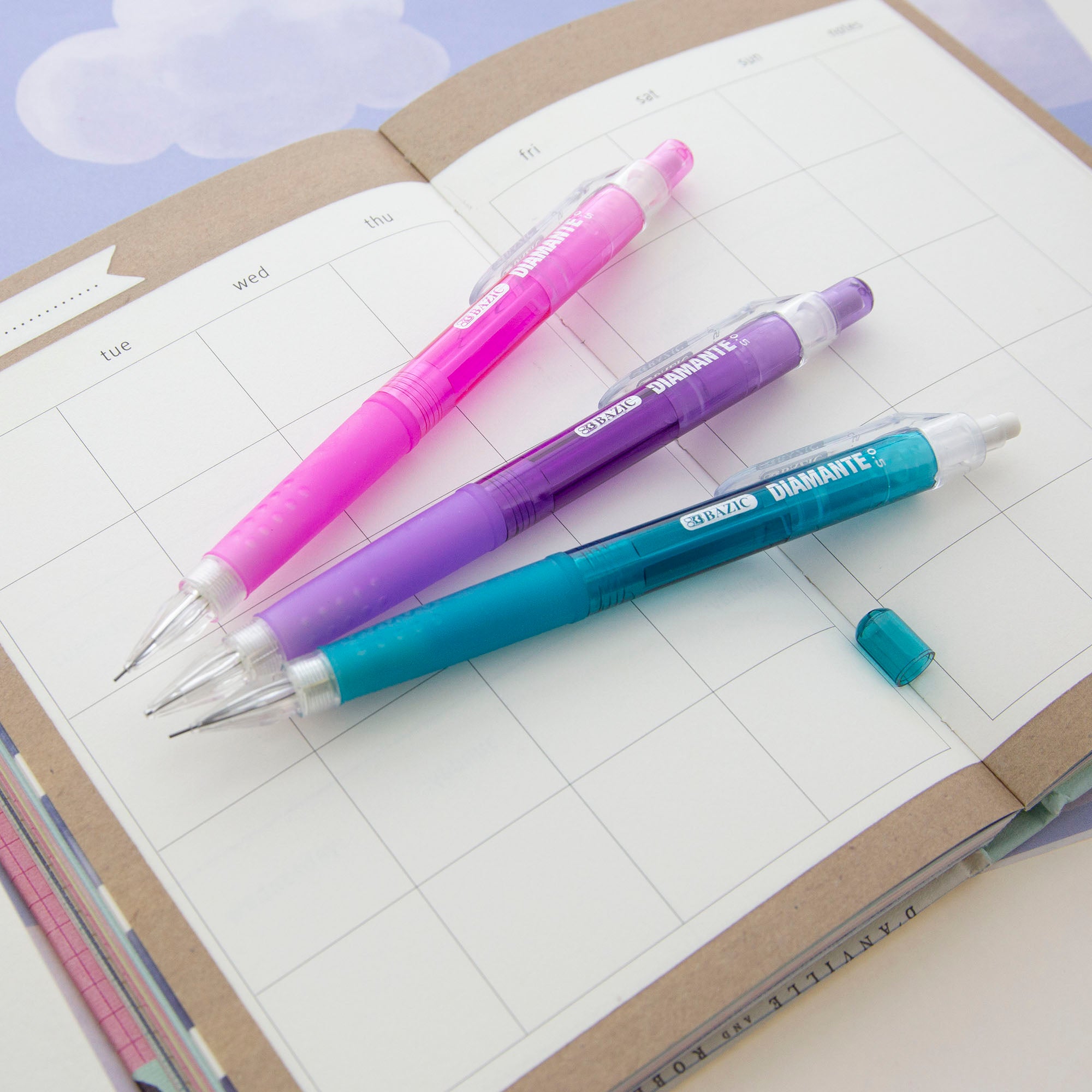 Diamante 0.5 mm Mechanical Pencils, HB Lead, Grip