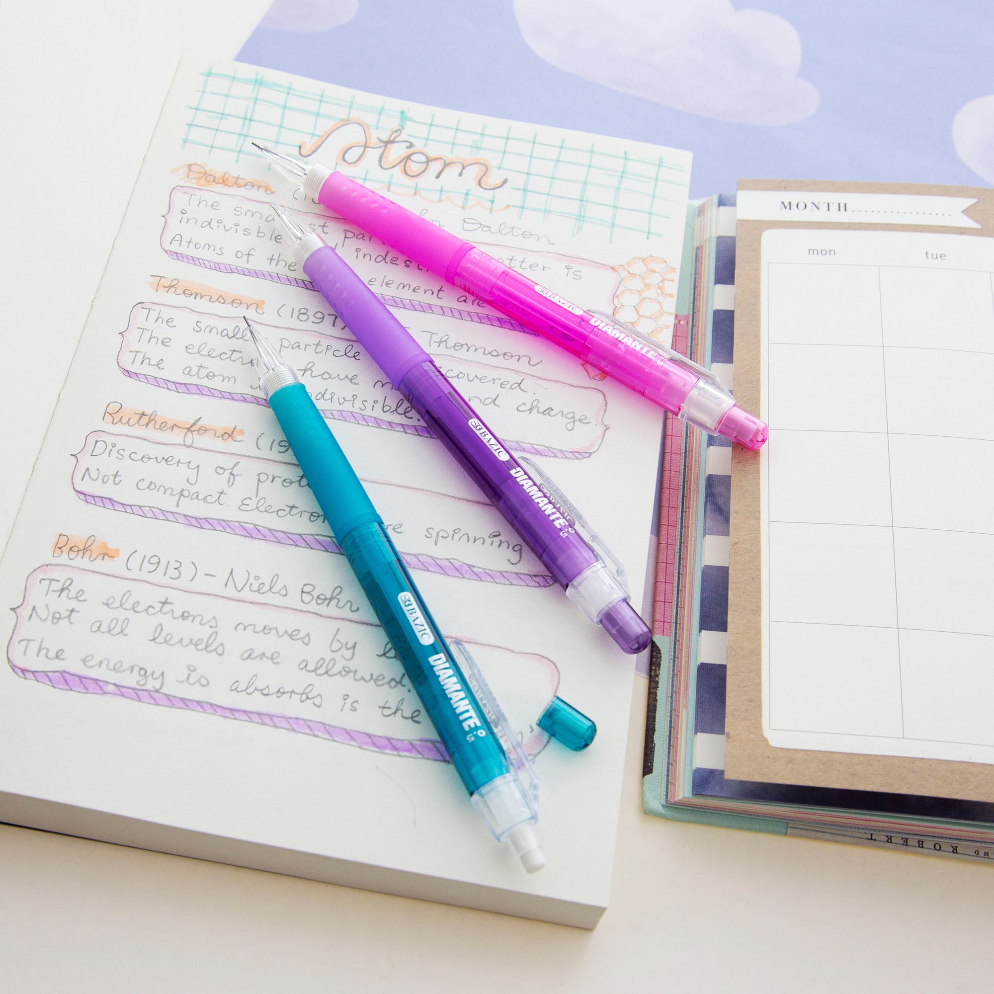 Diamante 0.5 mm Mechanical Pencils, HB Lead, Grip