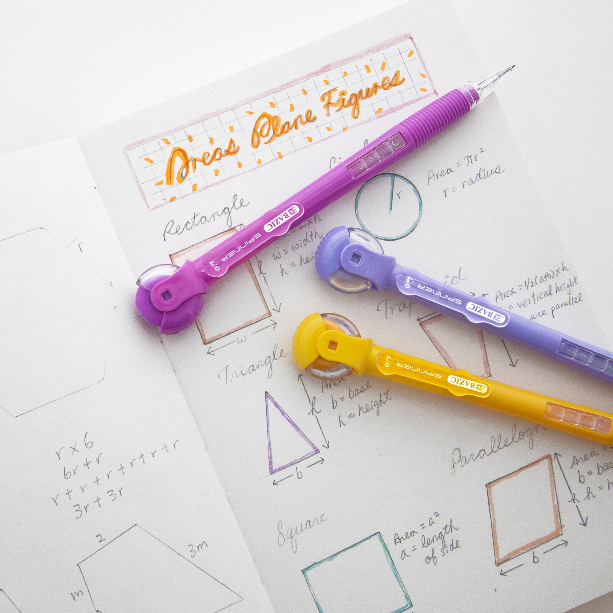 0.7 mm Mechanical Pencils, 3 Count, HB Lead