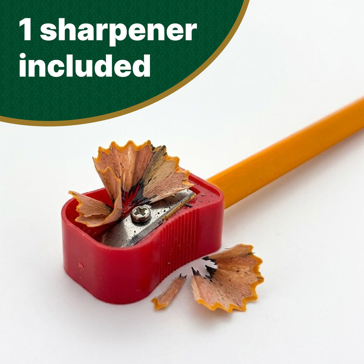 #2 Triangle Yellow Pencils with Sharpener