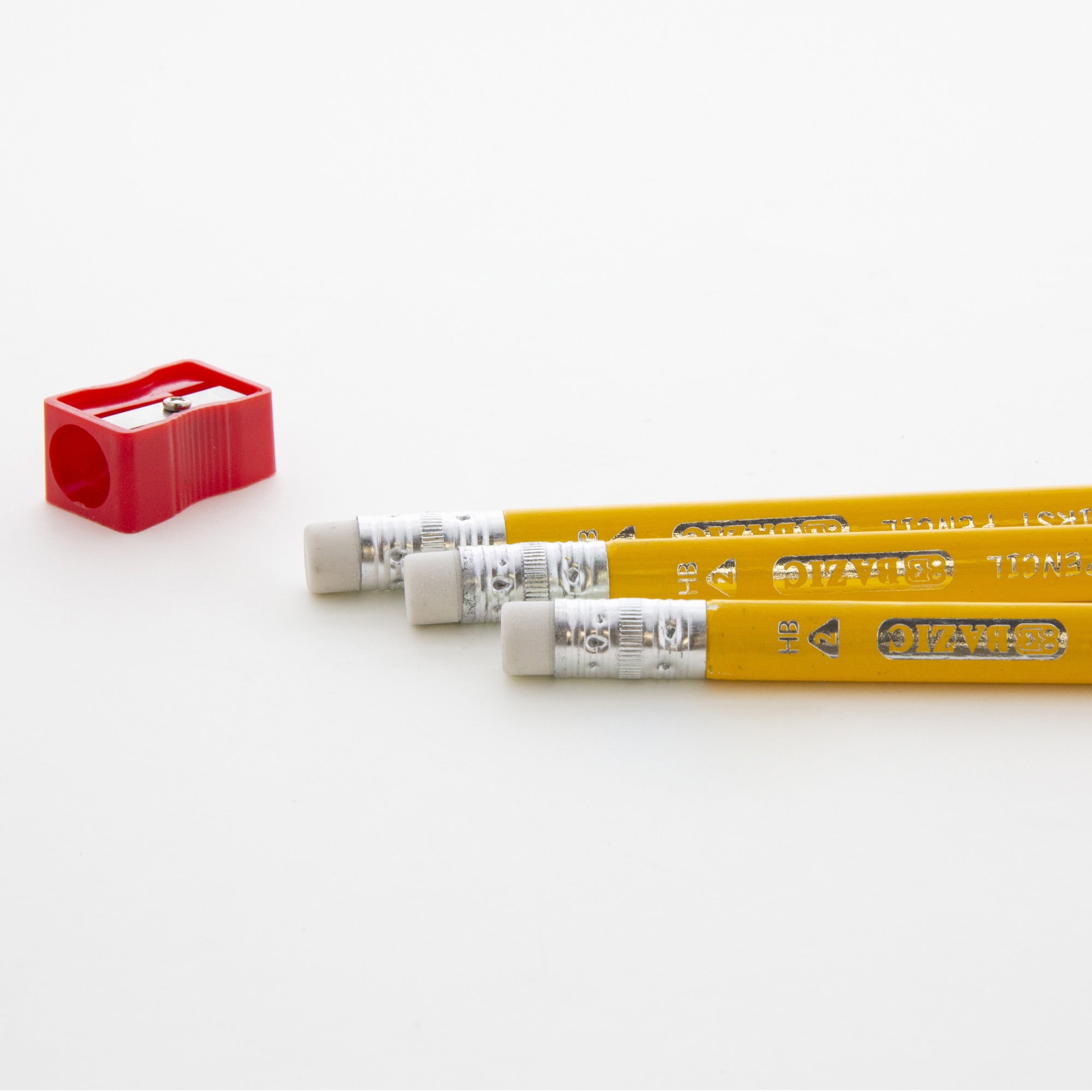 Pencils, Jumbo Triangular #2 HB, 3 Count with Sharpener