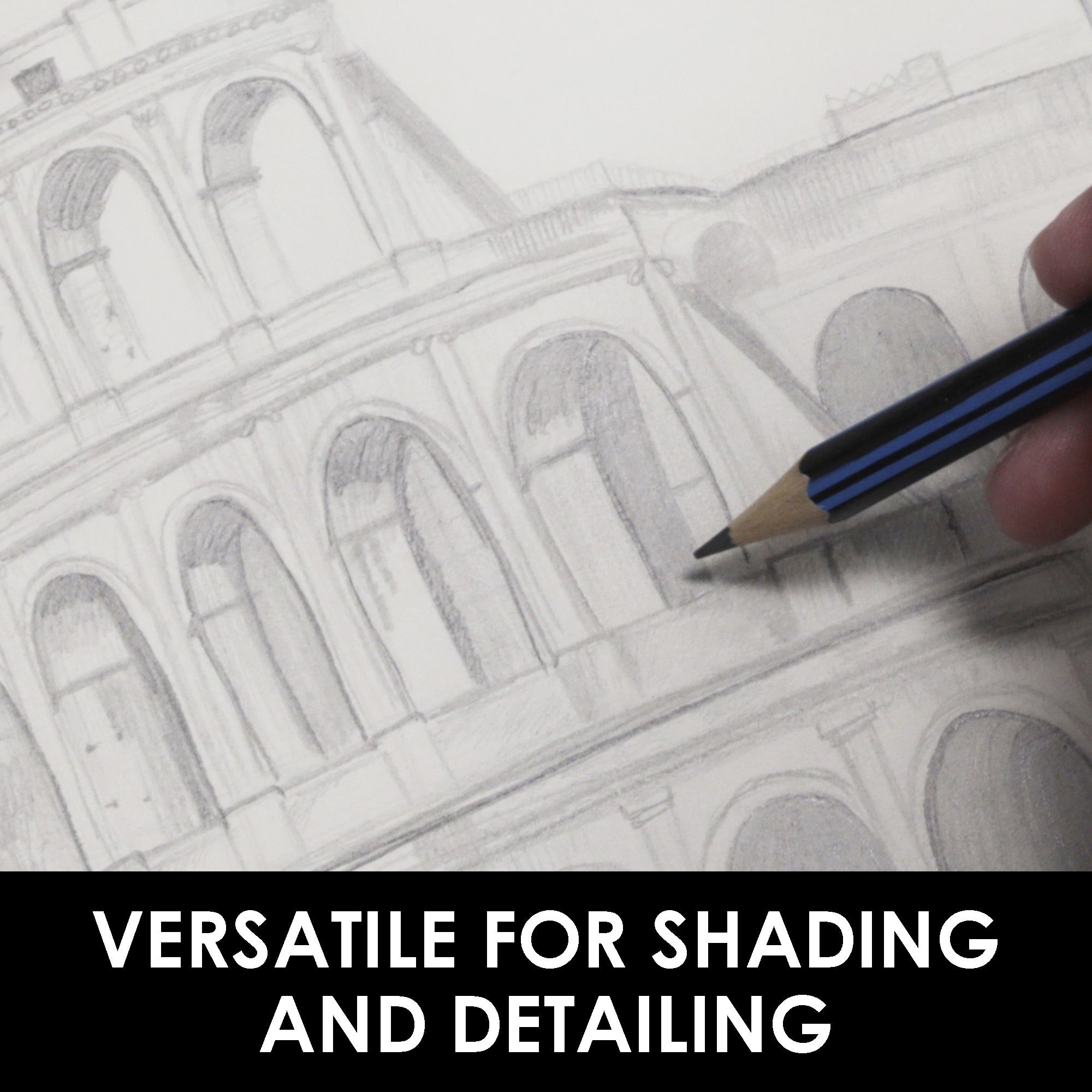 Drawing & Sketching Pencil Set, 6 Soft Lead Pencils