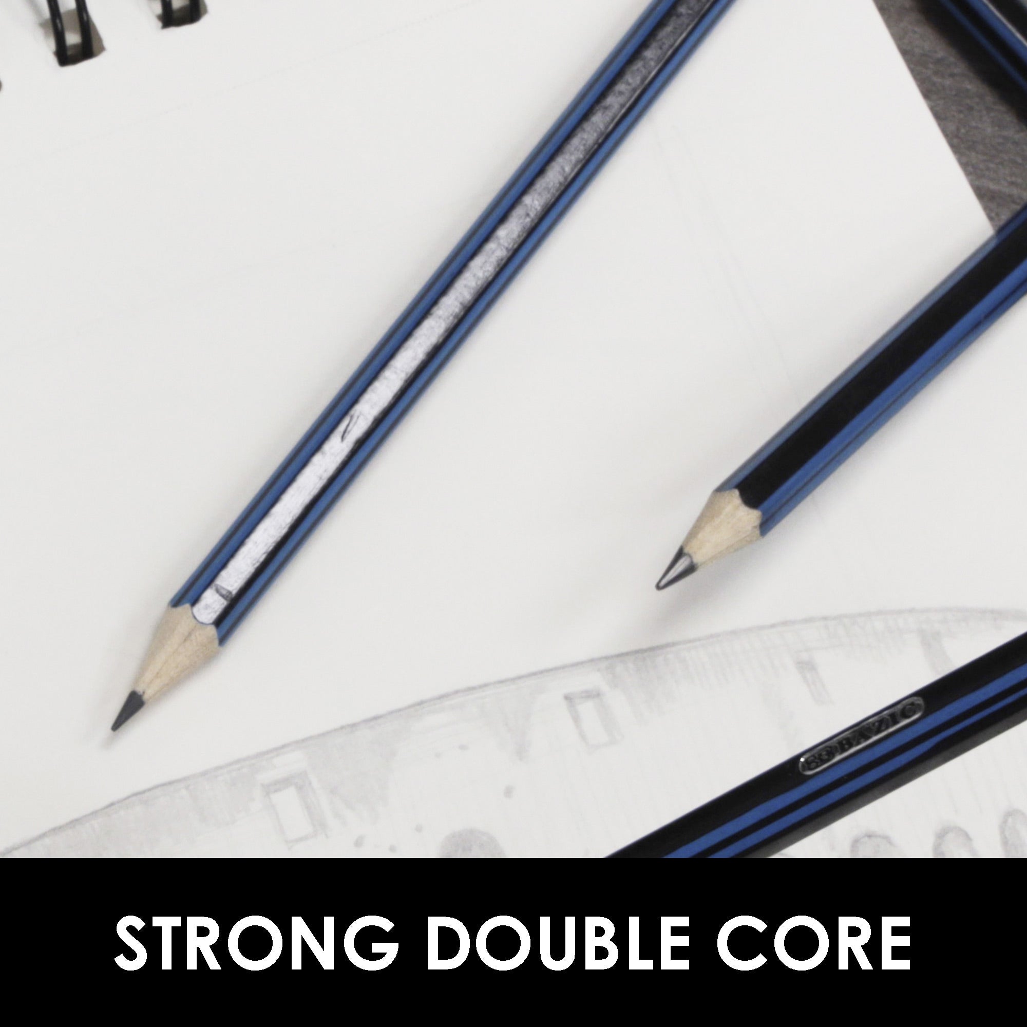 Drawing & Sketching Pencil Set, 6 Soft Lead Pencils