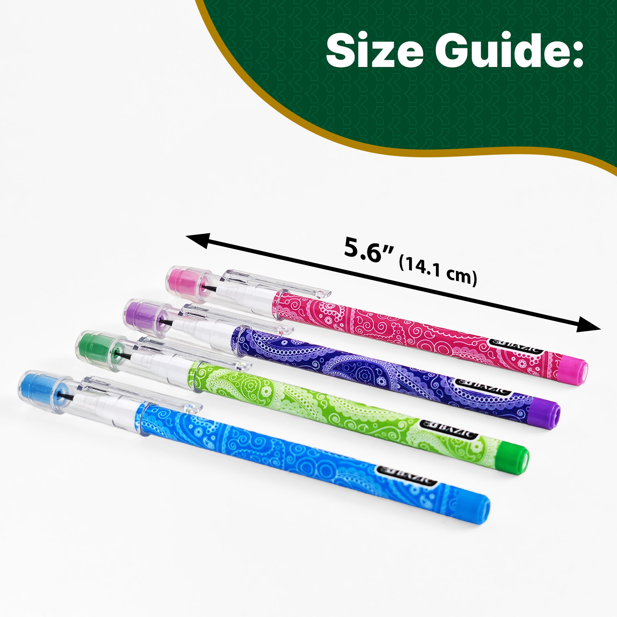 Paisley Multi-Point Mechanical Pencils, 8 Count