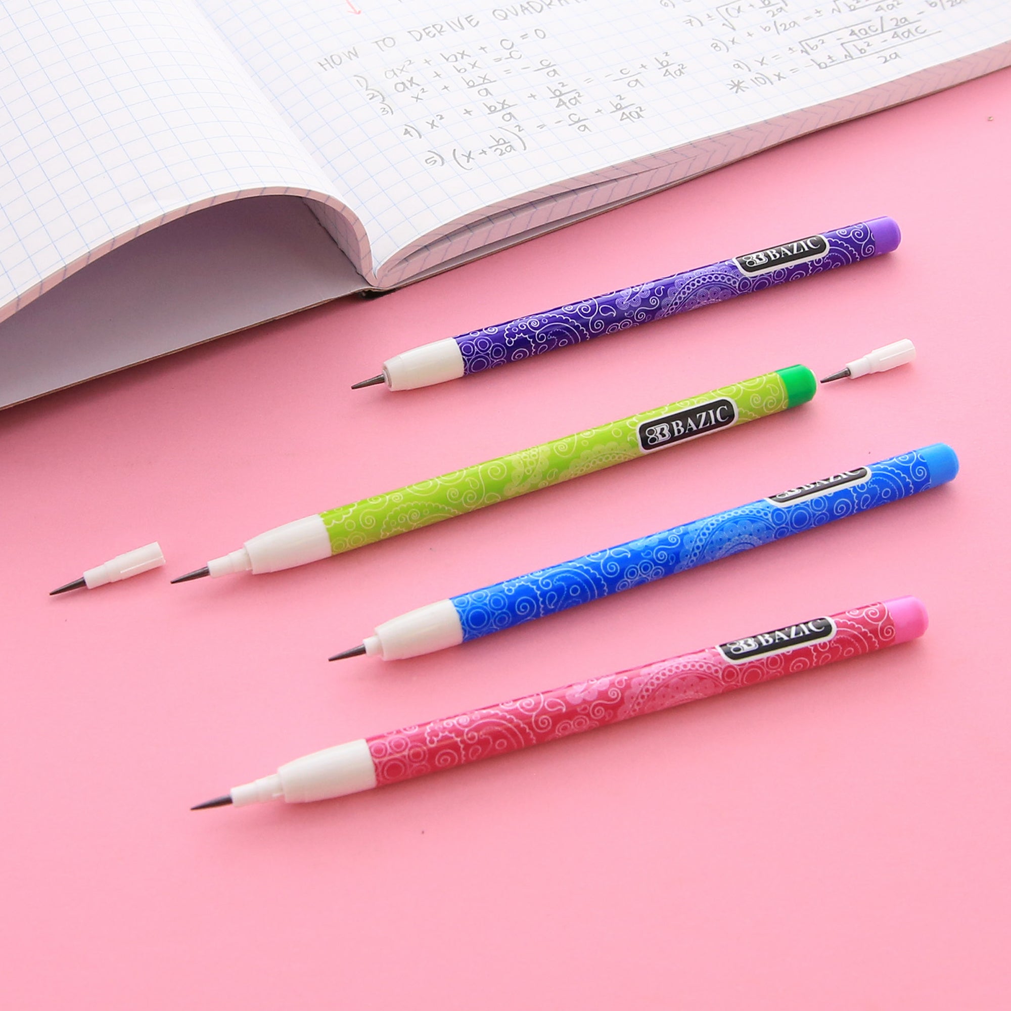 Paisley Multi-Point Mechanical Pencils, 8 Count