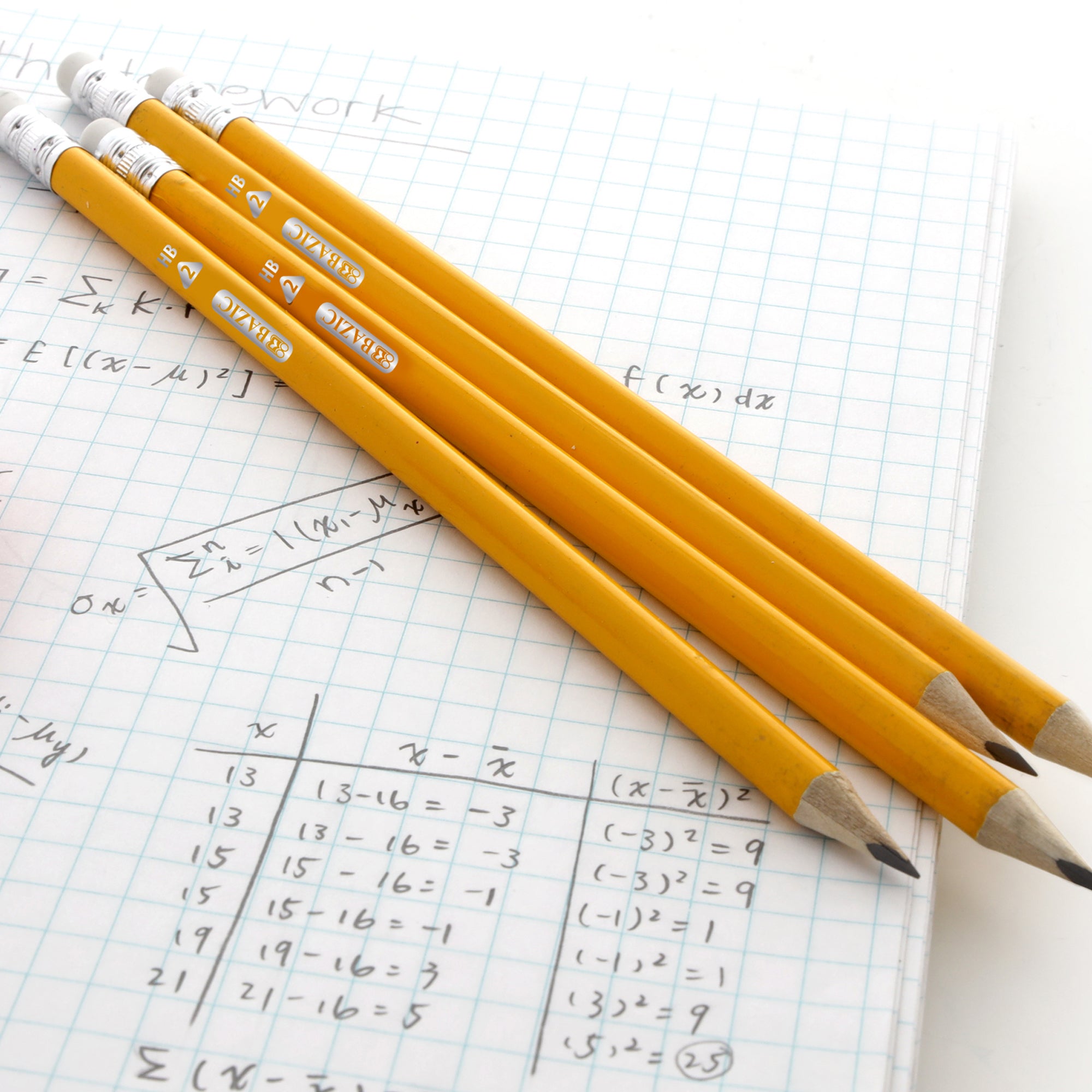 #2 HB Yellow Wood Pencils, 12 Count