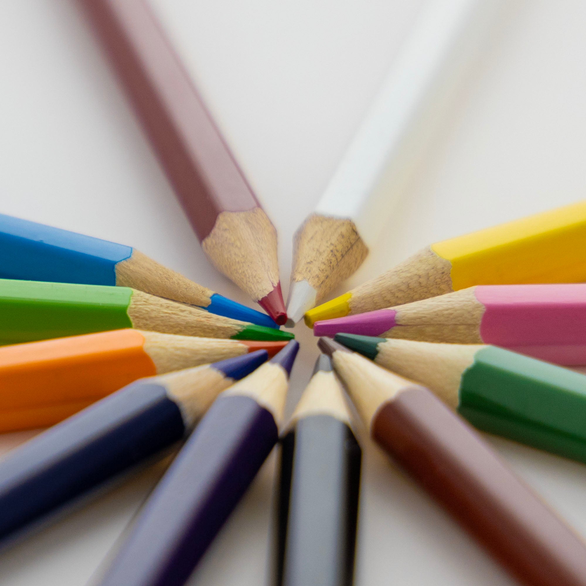 Colored Pencils, 12 Pre-Sharpened Colors