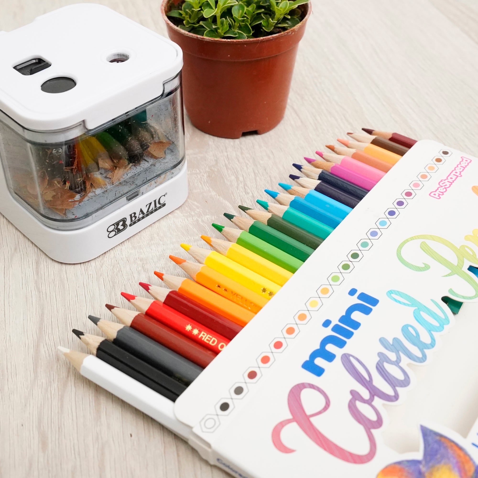 Mini Colored Pencils, Pre-Sharpened, 24 Count