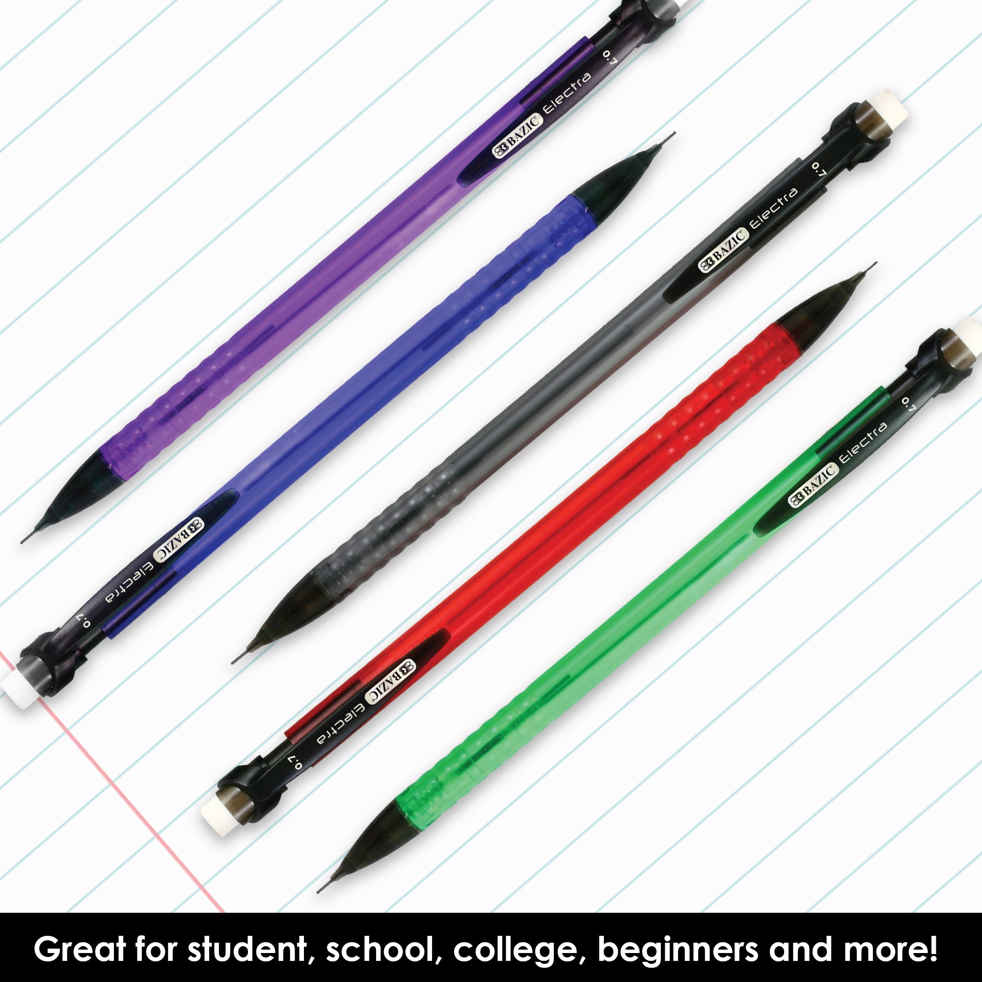 Electra 0.7 mm Mechanical Pencils, HB Lead