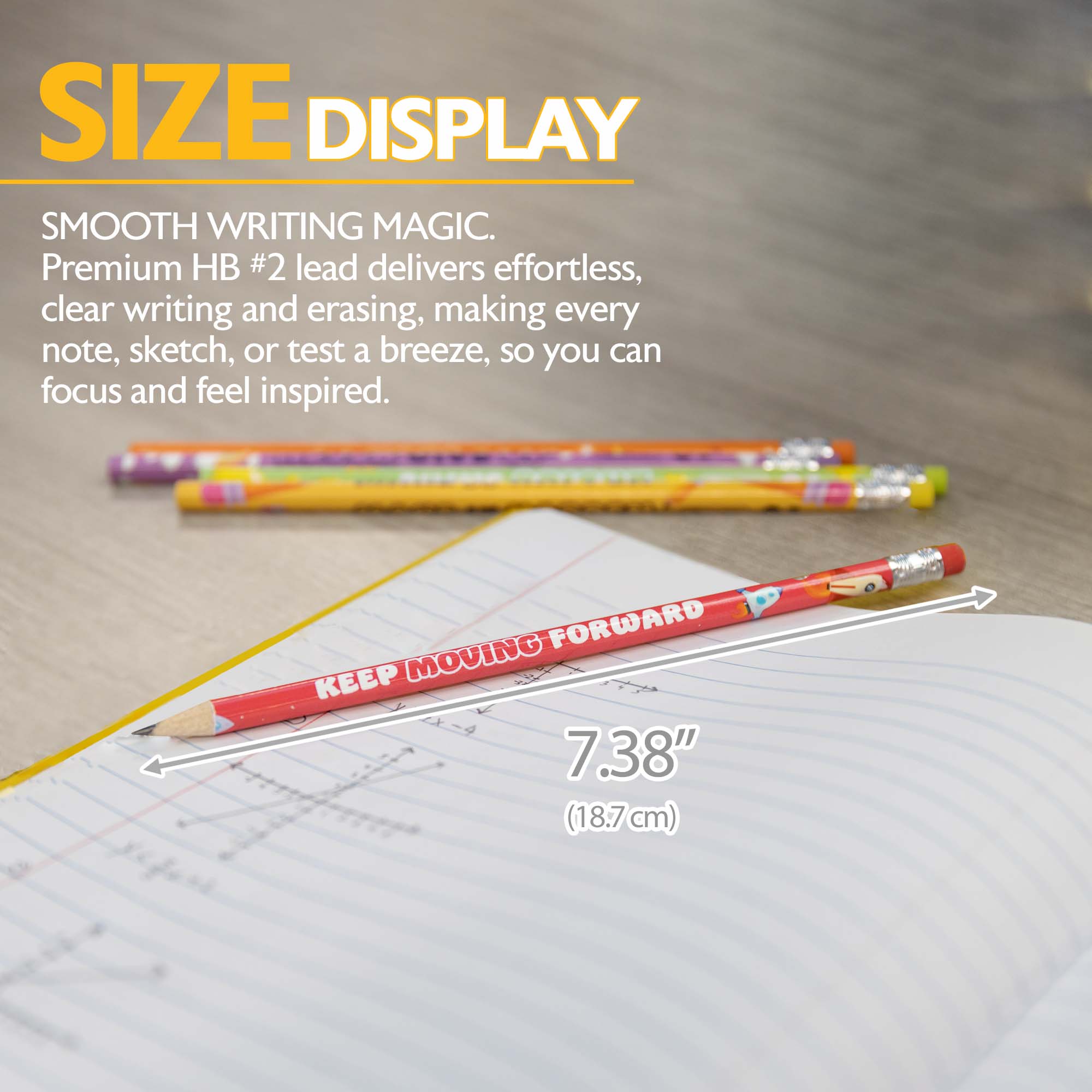 Inspire Motivational Pencil w/ Eraser (8/pack)