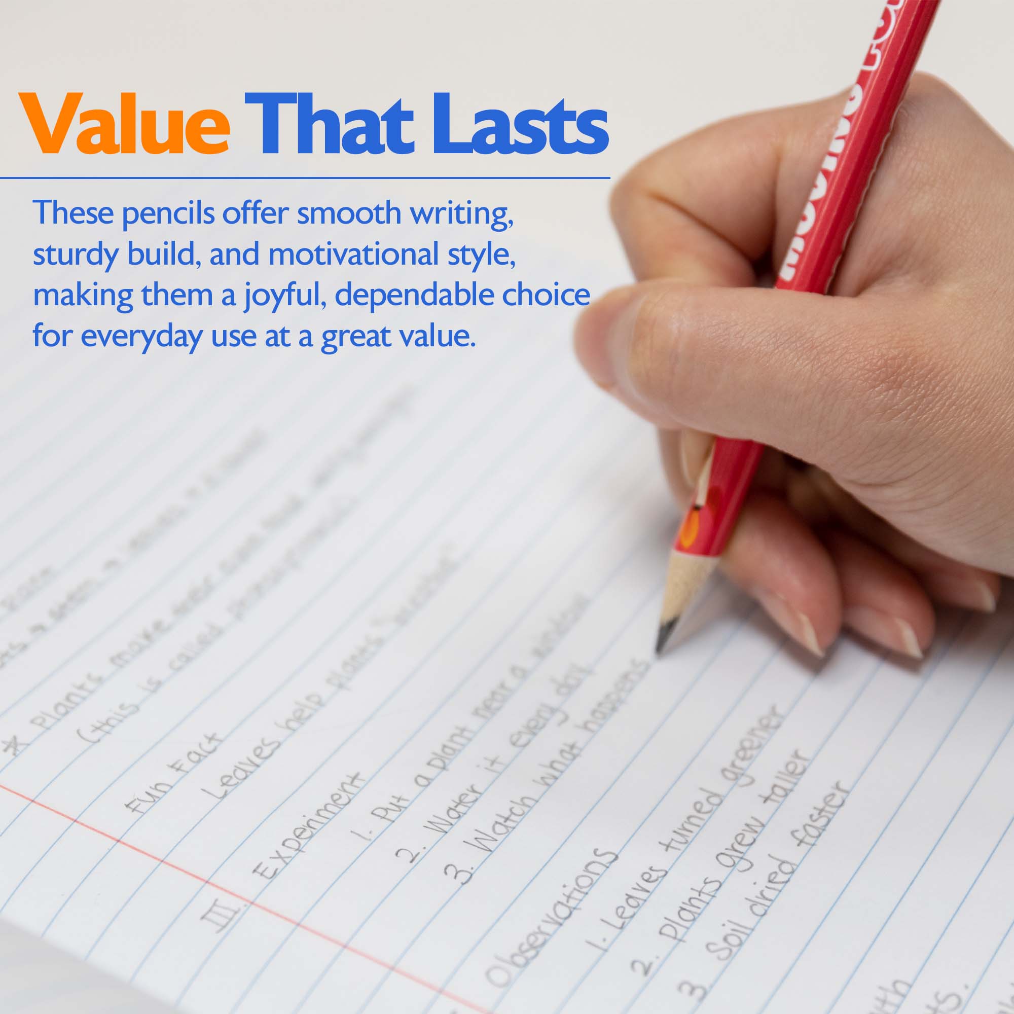 Inspire Motivational Pencil w/ Eraser (8/pack)