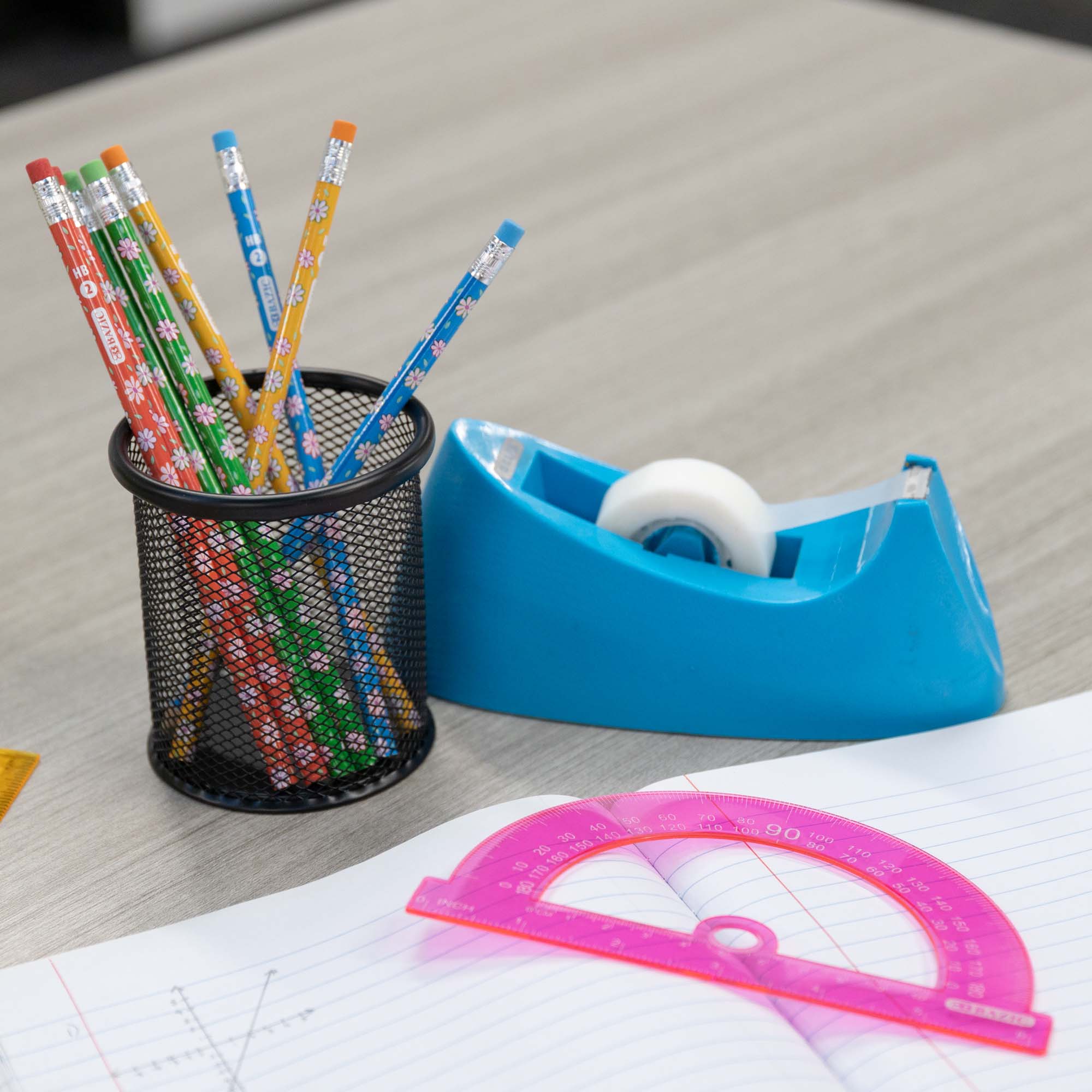 Floral Pencil w/ Eraser (8/pack)