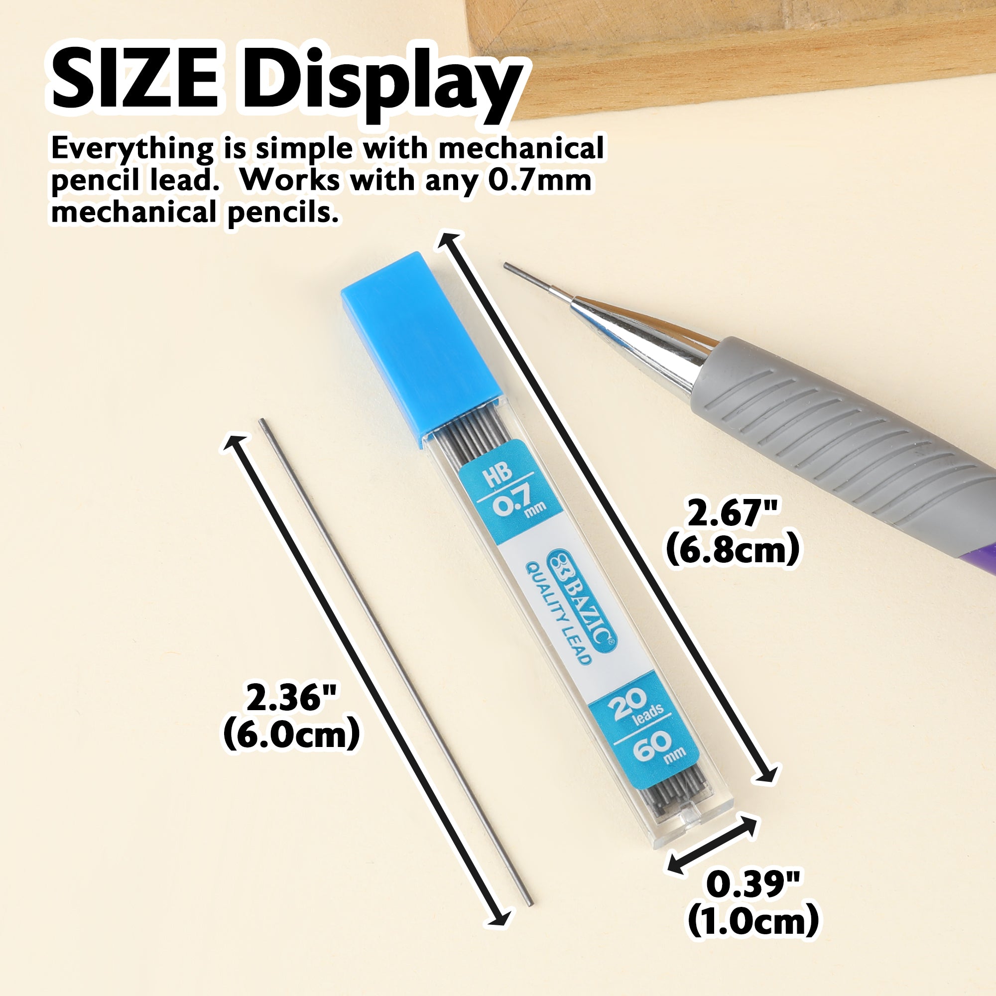 20 Ct. 0.7 mm Mechanical Pencil Lead (8/pack)