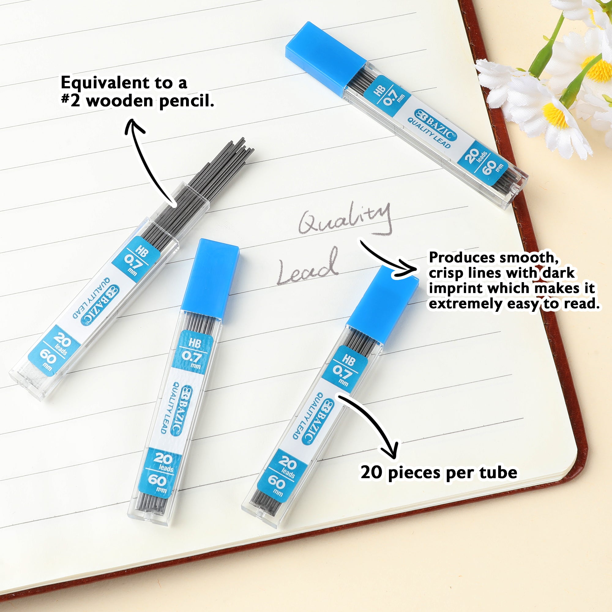 20 Ct. 0.7 mm Mechanical Pencil Lead (8/pack)