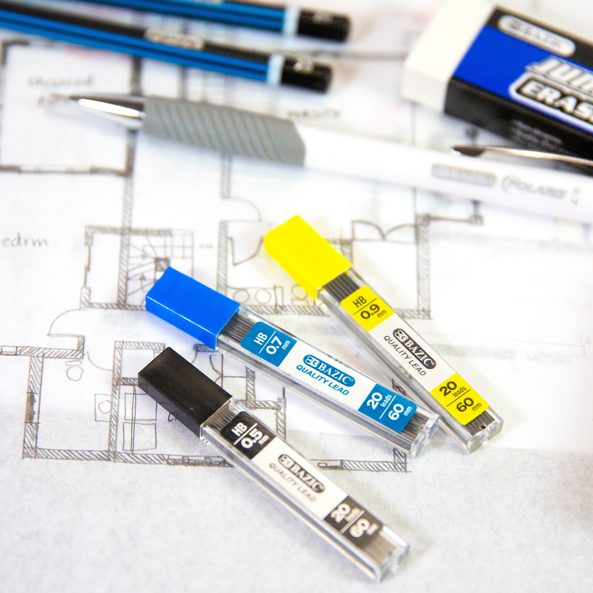 Mechanical Pencil Lead Refills, 0.5 mm HB, 160 Leads