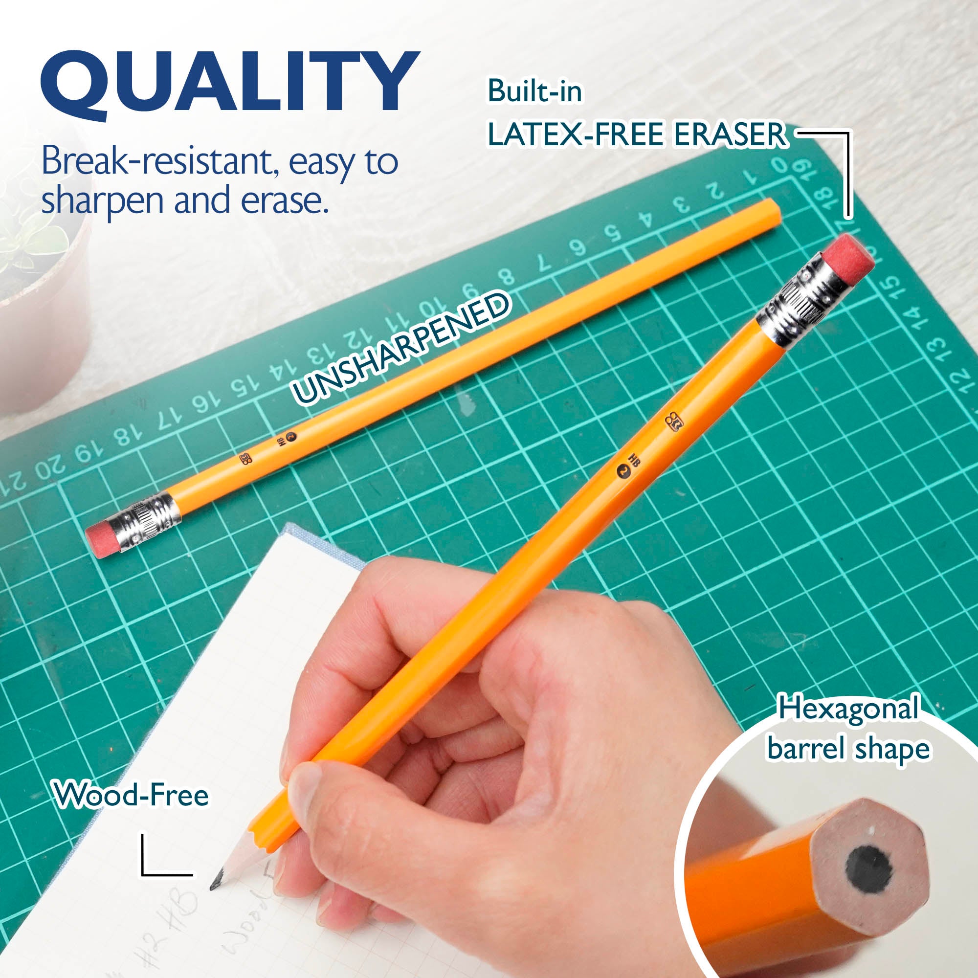 Next #2 HB Yellow Wood Pencils, 20 Count