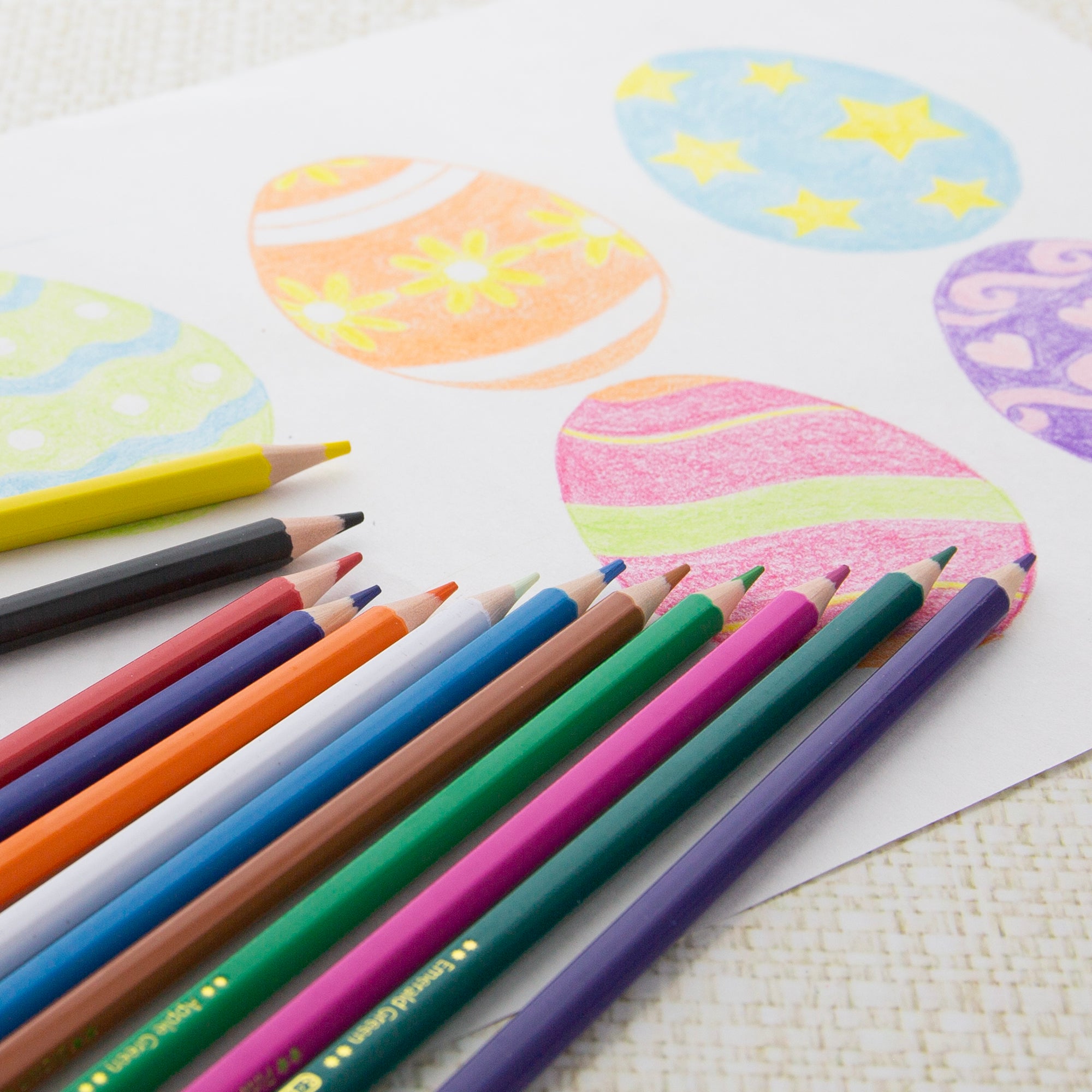Next Colored Pencils, 12 Colors, Wood-Free, Pre-Sharpened