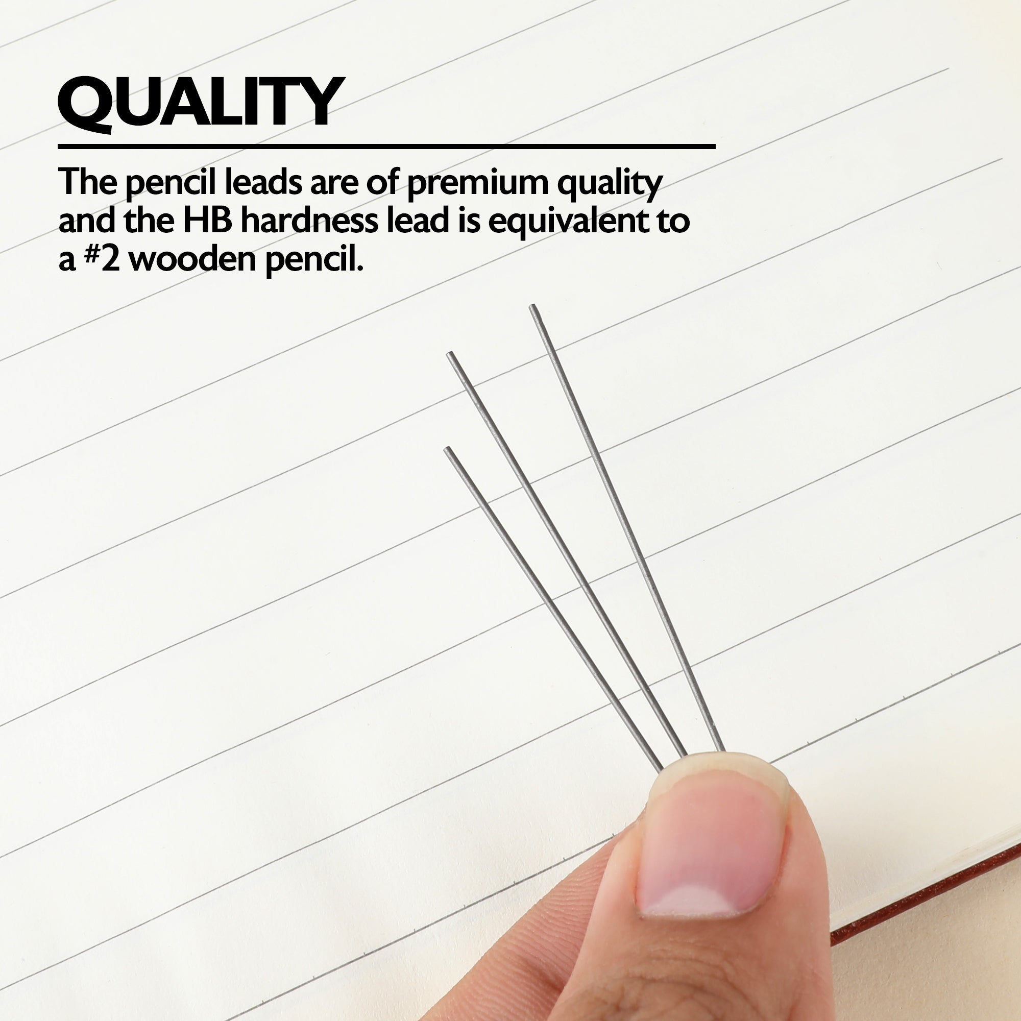 0.9 mm 2B Pencil Lead, 36 Count, 36 Pieces Total