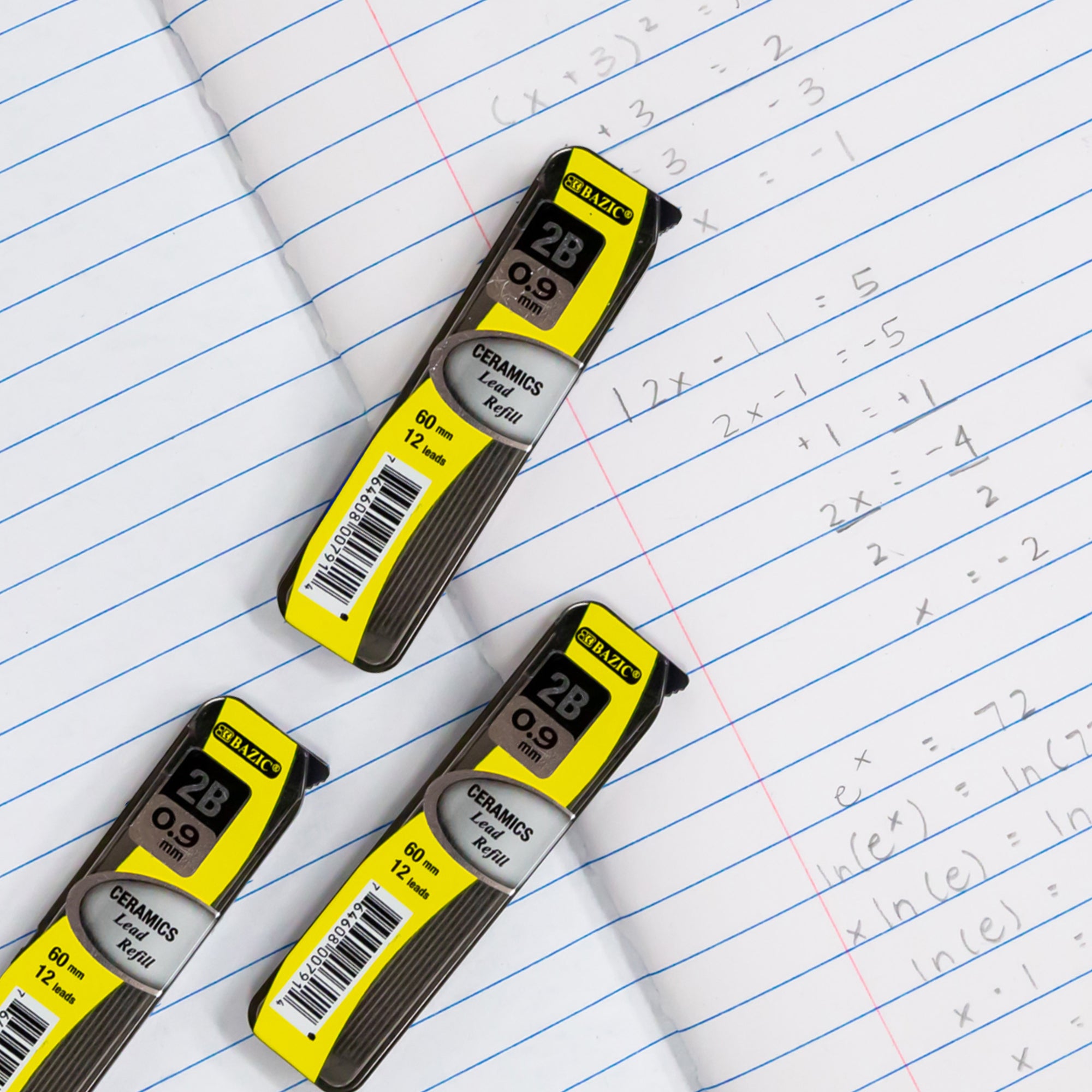 0.9 mm 2B Pencil Lead, 36 Count, 36 Pieces Total