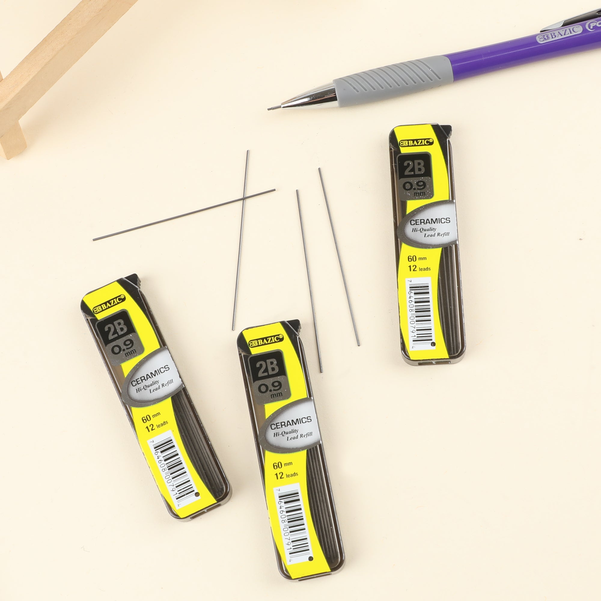 0.9 mm 2B Pencil Lead, 36 Count, 36 Pieces Total