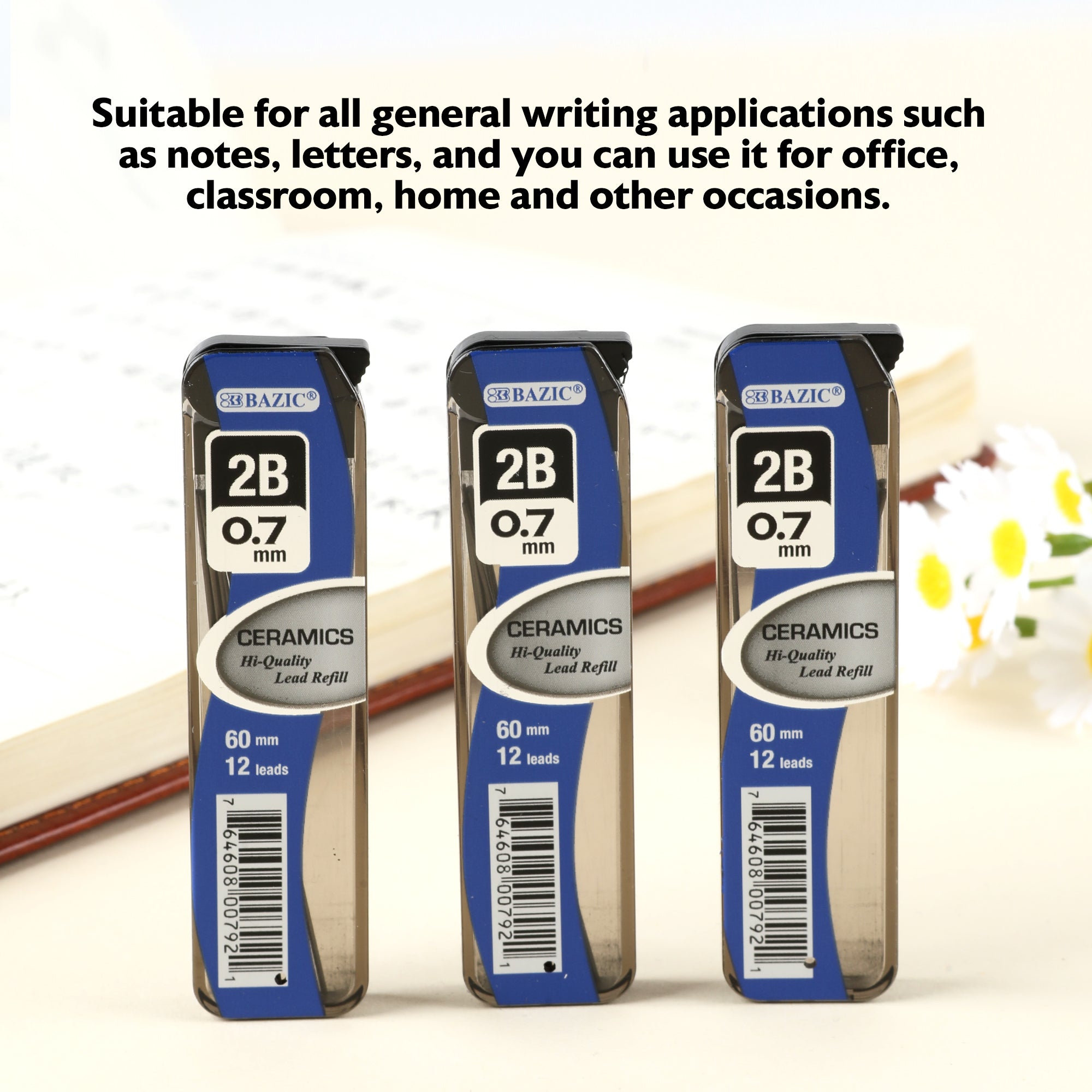 12 Ct. 0.7 mm Ceramics High-Quality Mechanical Pencil Lead (3/Pack)