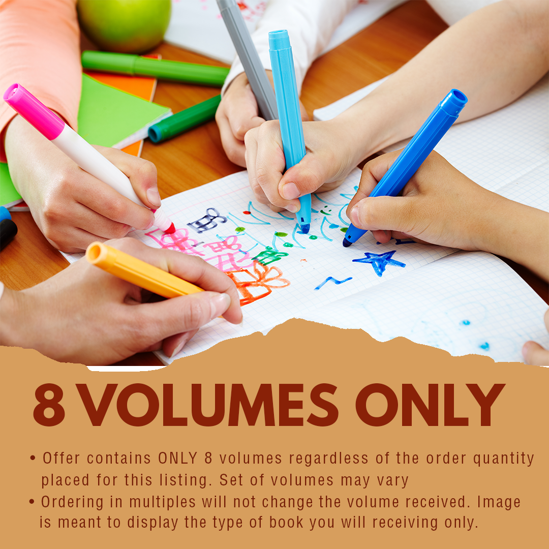 8 volumes only regardless of order quantity. Volumes may vary; ordering multiples does not change the volumes received.