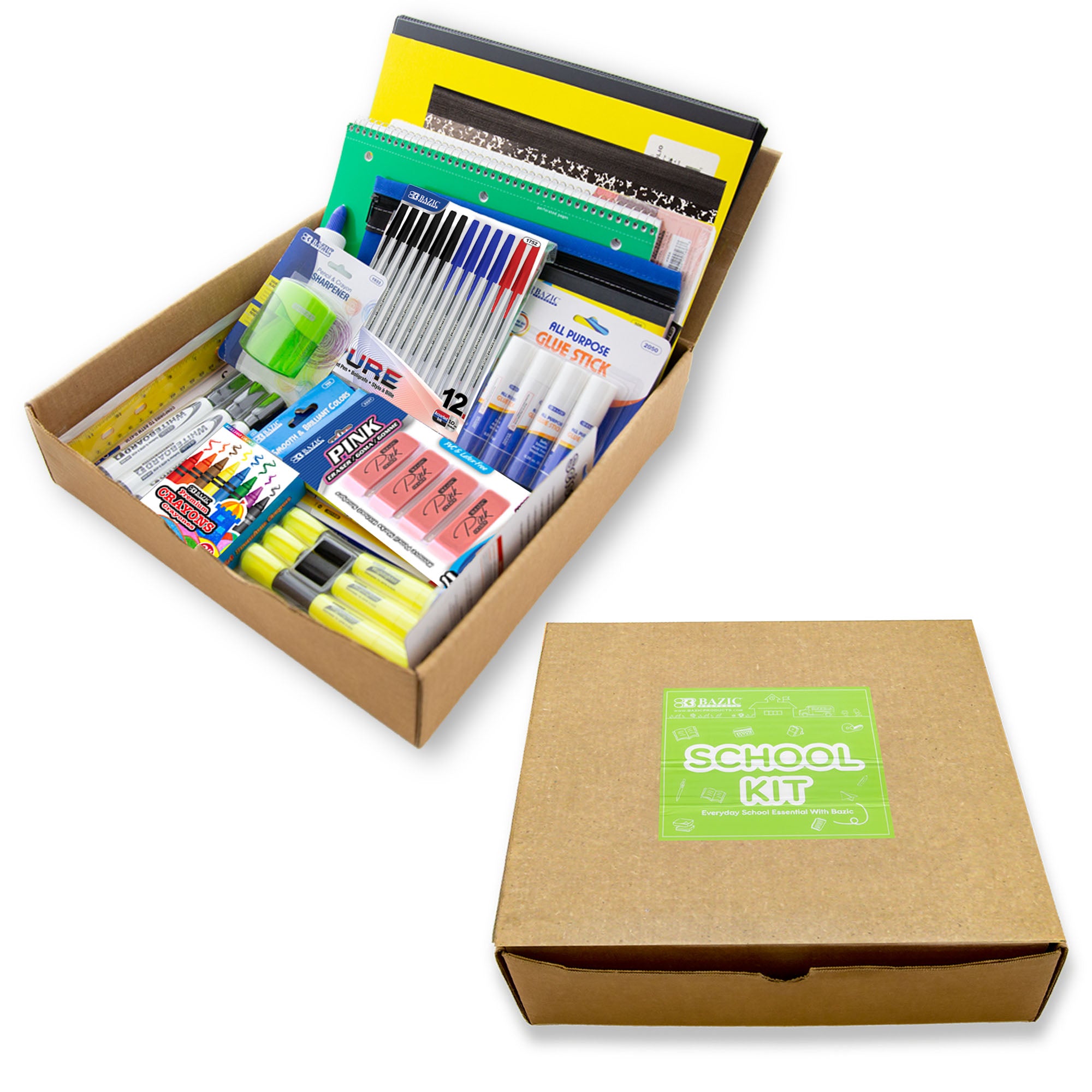 86-Piece Elementary School Supplies Kit – BAZIC Store