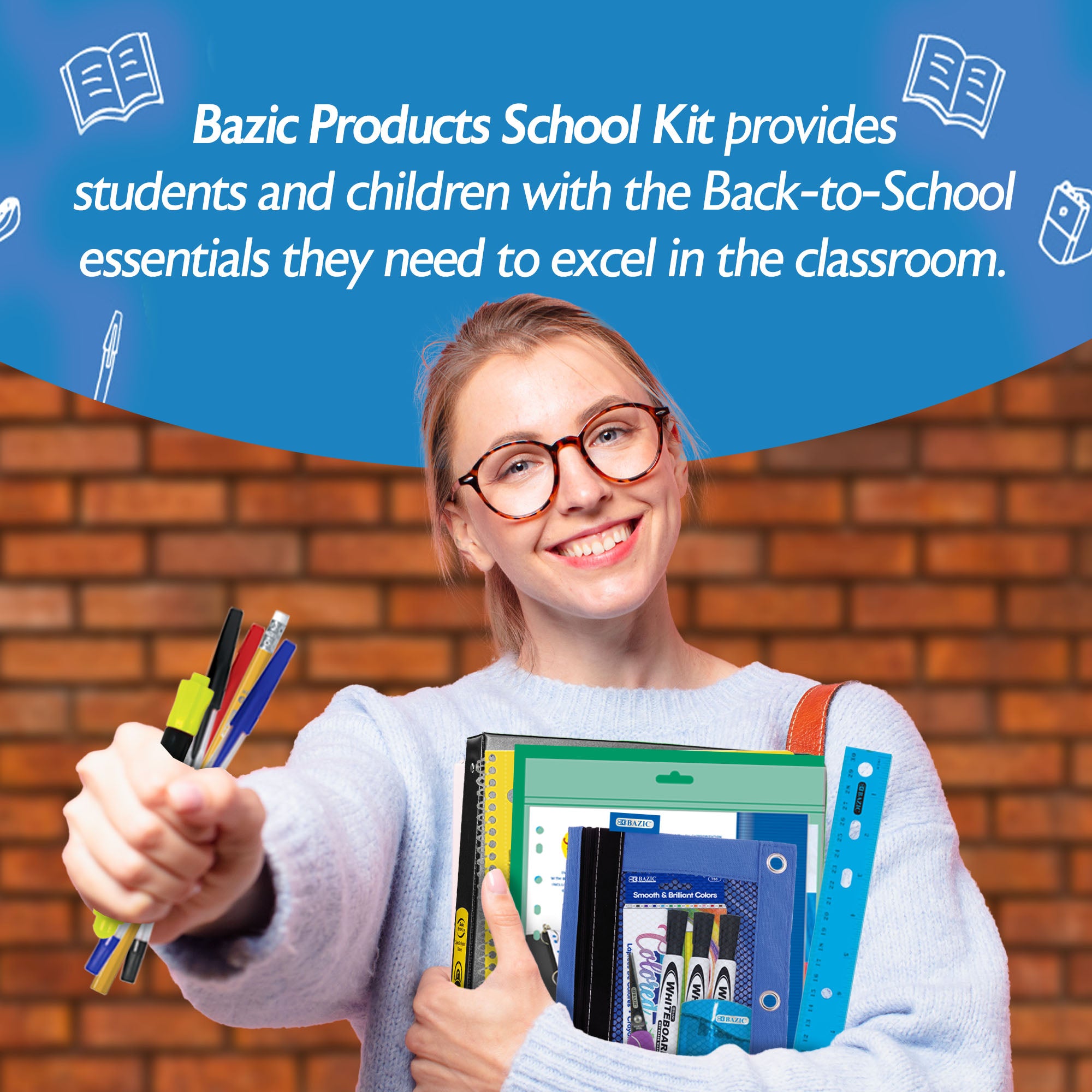 Middle and High School Supplies Kit, 22 Pieces