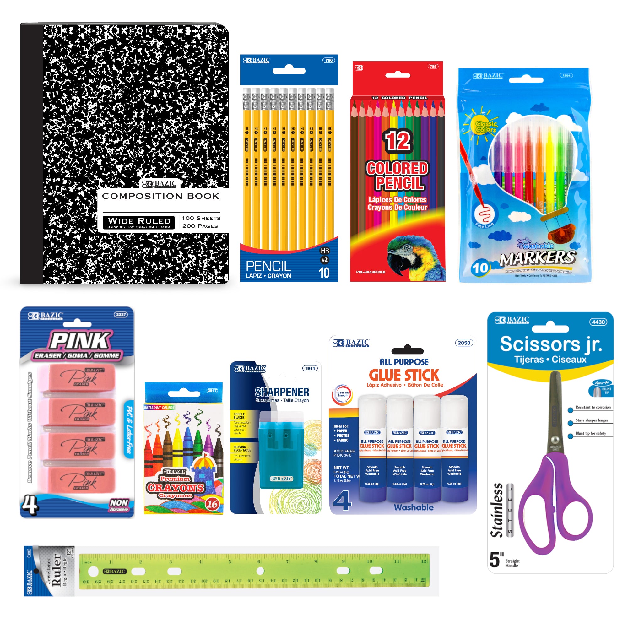 Complete 33 Item Back to School Supplies- College Bundle - Binder