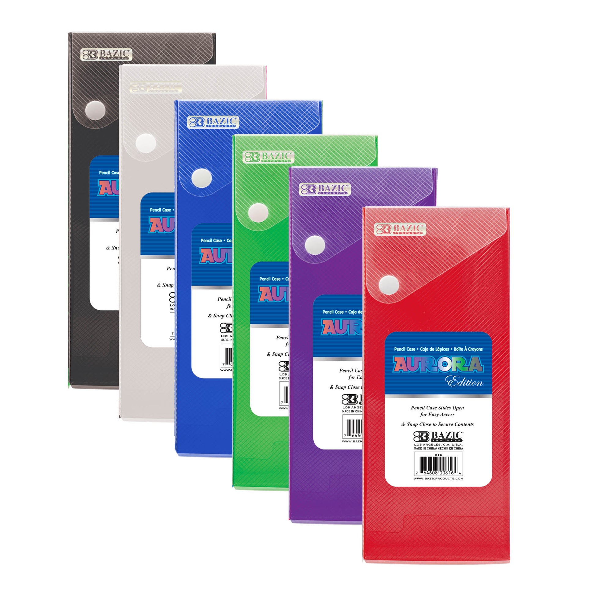 Translucent Slider Pencil Case w/ PDQ Display