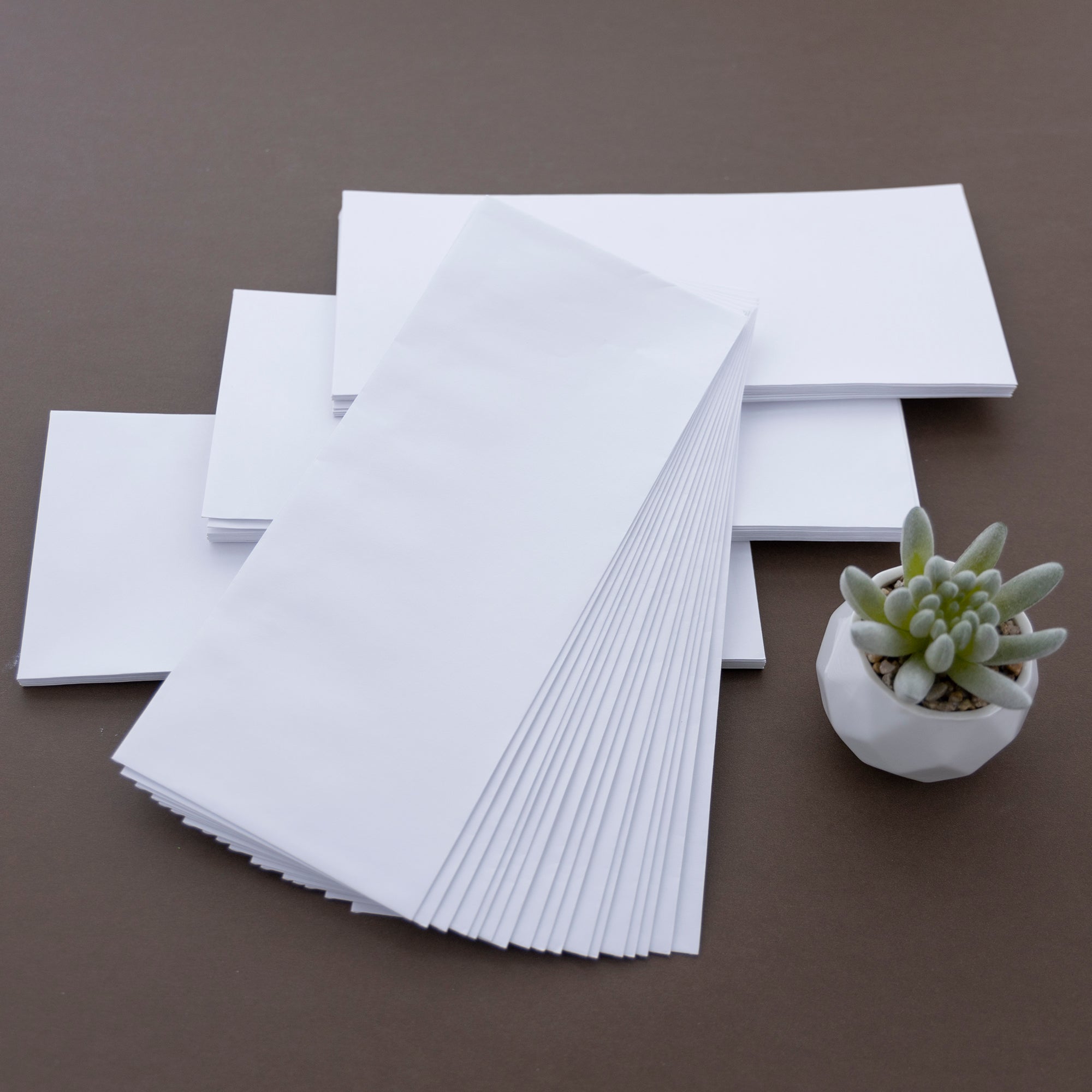 #10 White Envelopes, 40 Count, Self-Seal Closure