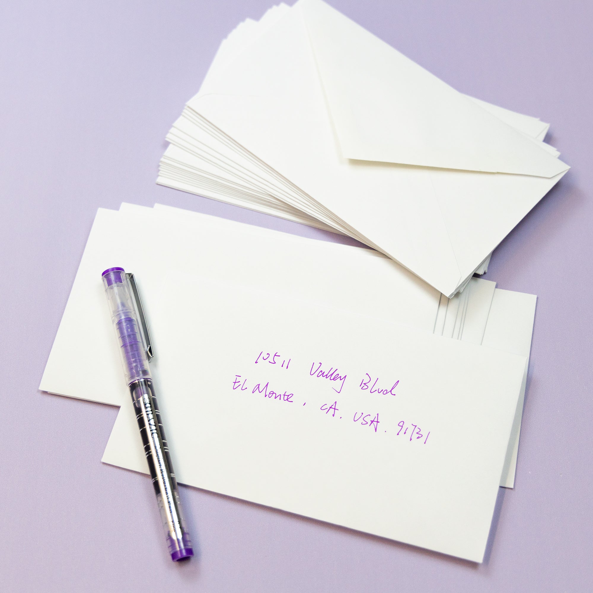 #6 3/4 Gummed White Envelopes