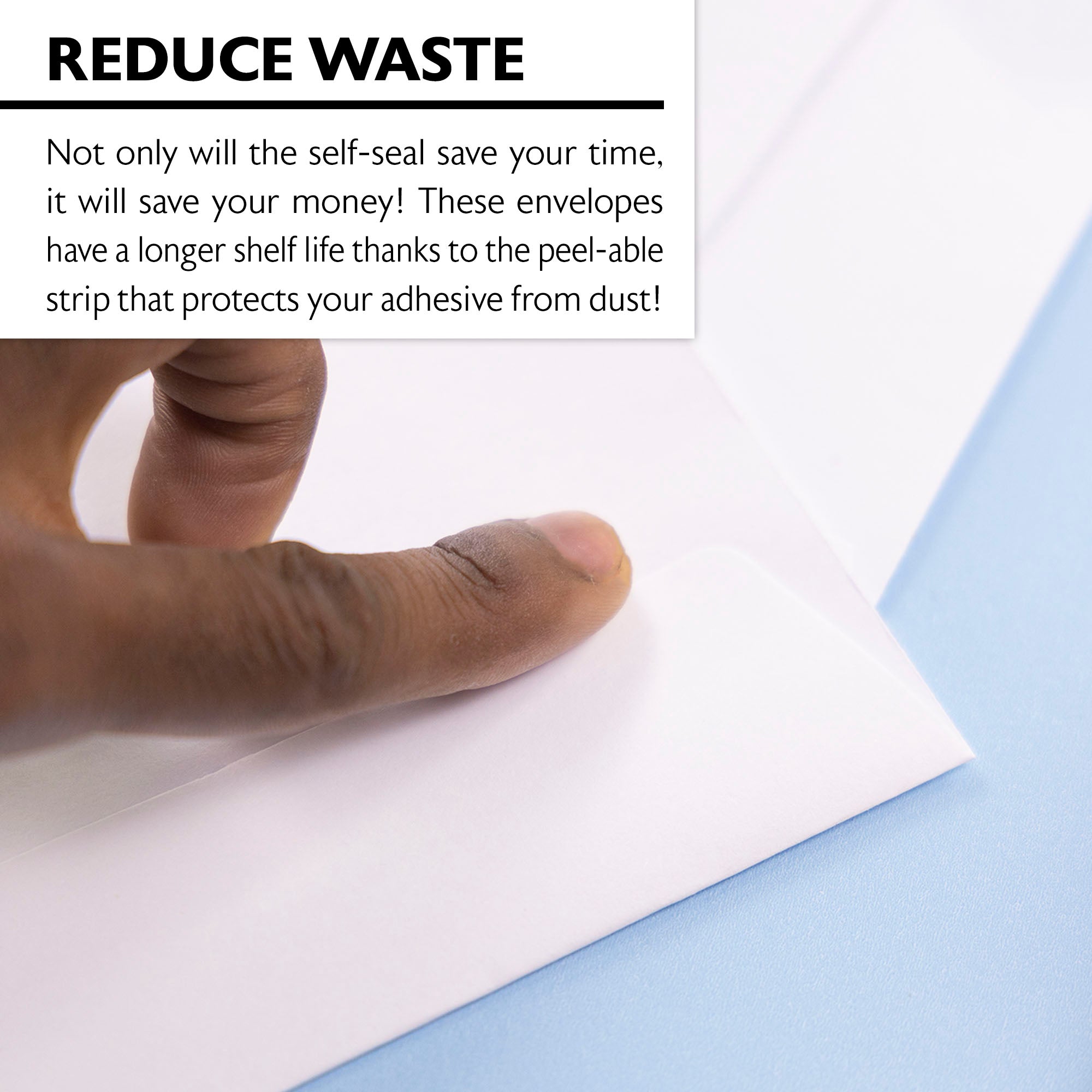 9 x 12 in White Envelopes, 5 Count, Self-Seal Closure