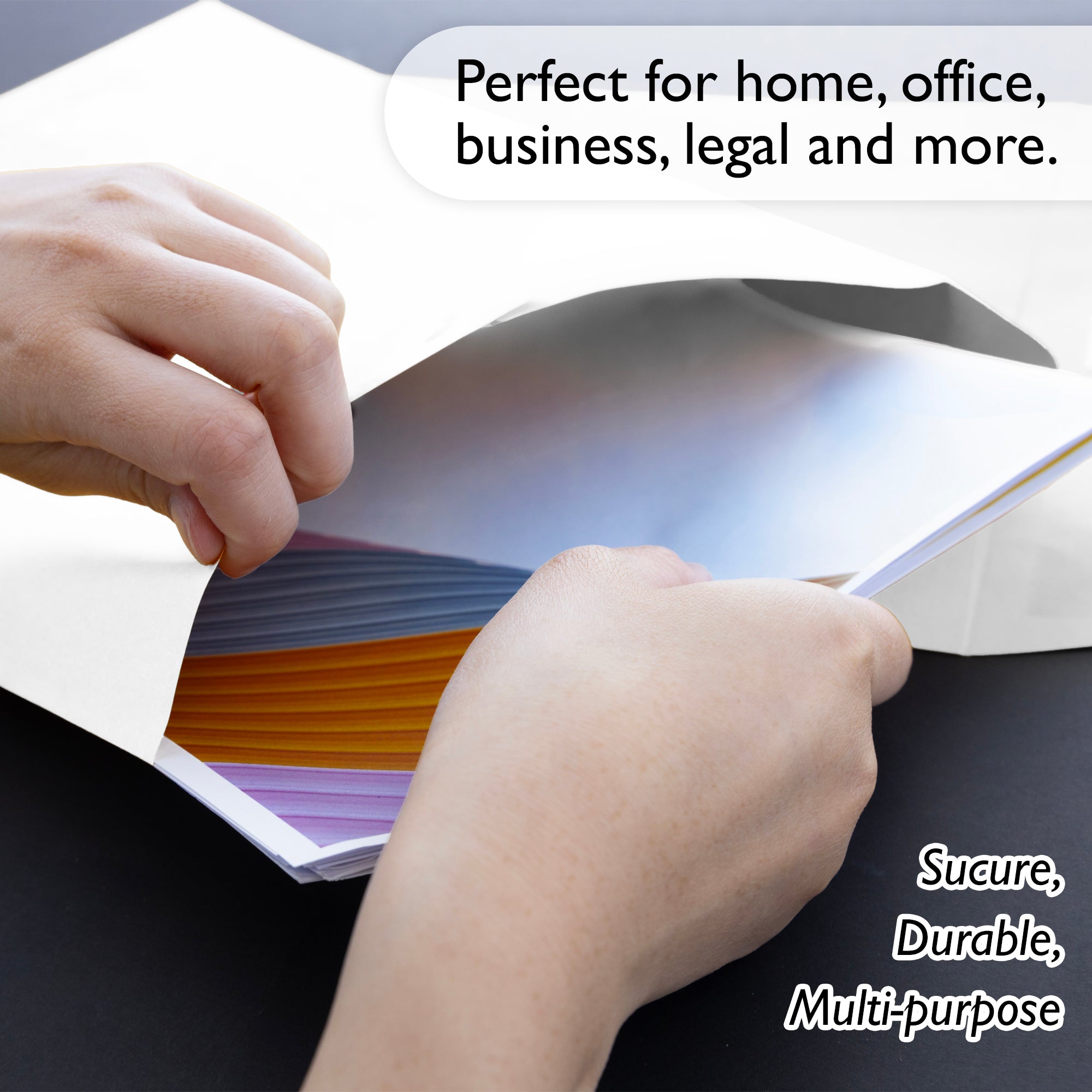 10 x 13 in White Envelopes, 4 Count, Self-Seal Closure