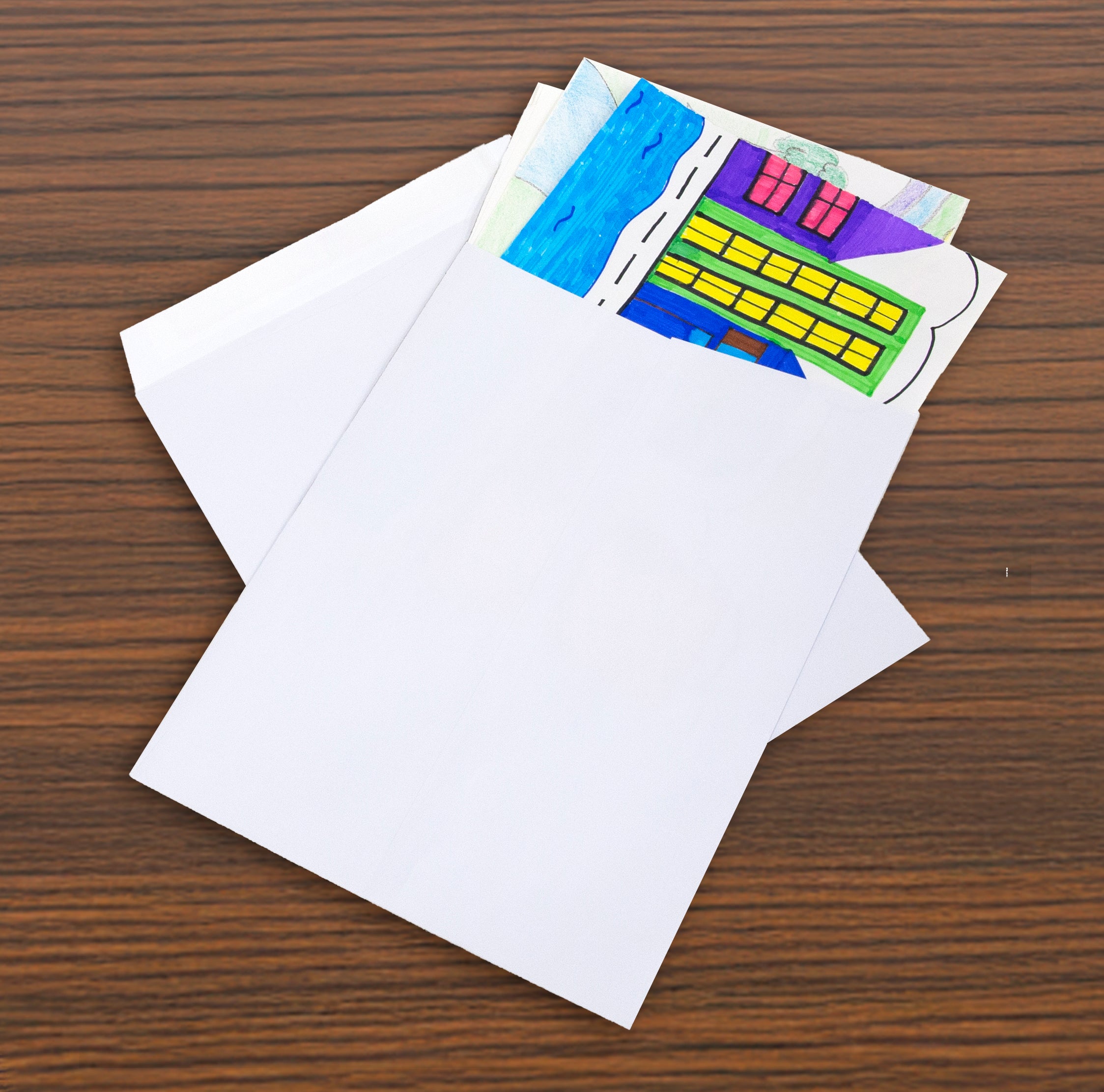 10 x 13 in White Envelopes, 4 Count, Self-Seal Closure