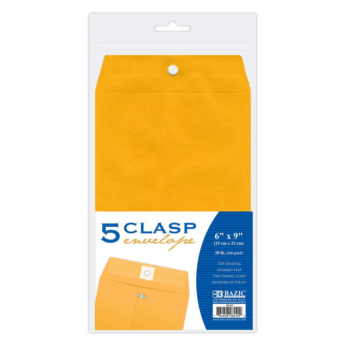 6 x 9 in Manila Clasp Envelopes