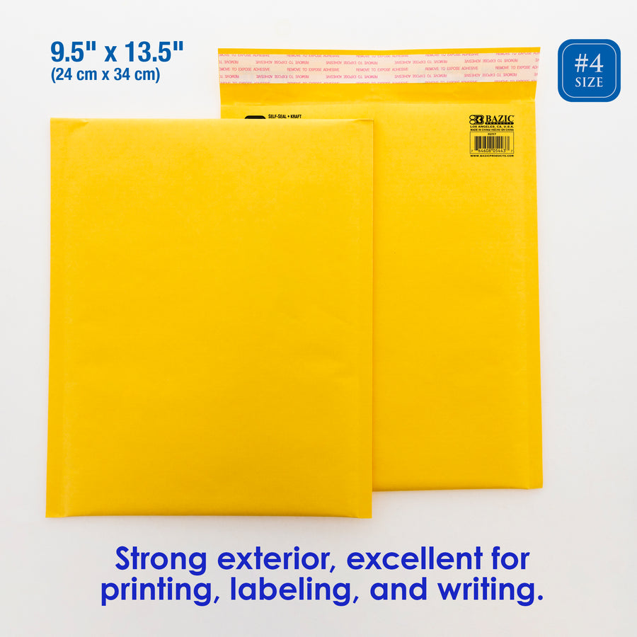 Self-Seal Bubble Mailers (#4) 9.5" X 13.5"