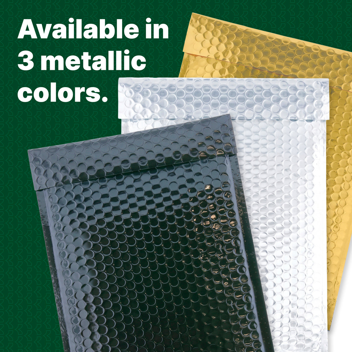 Metallic Bubble Mailers #0, 6 x 9.25 in Padded Envelopes