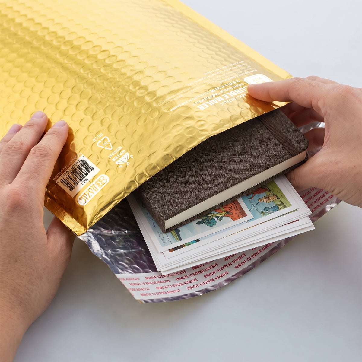 8.5 x 11.25 In Metallic Bubble Mailers, #2, 3-Count