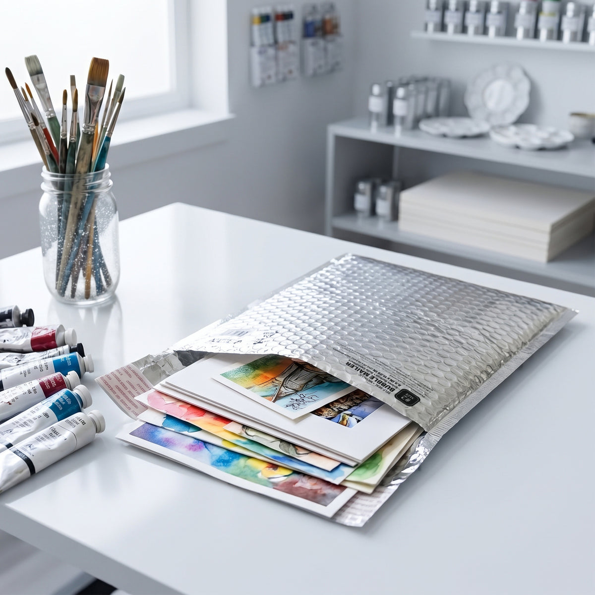 8.5 x 11.25 In Metallic Bubble Mailers, #2, 3-Count