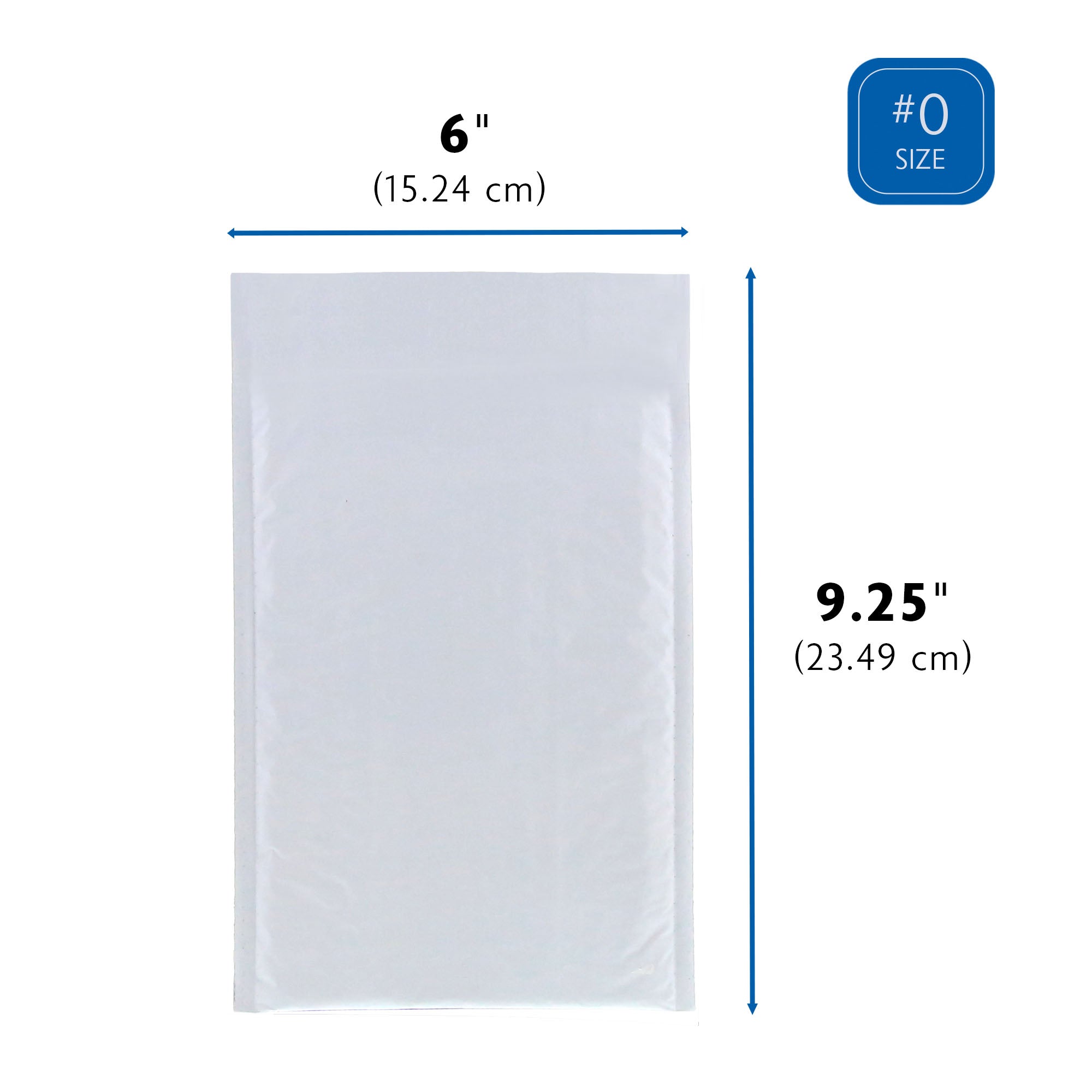 6" x 9.25" (#0) Poly Bubble Mailer (4/Pack)