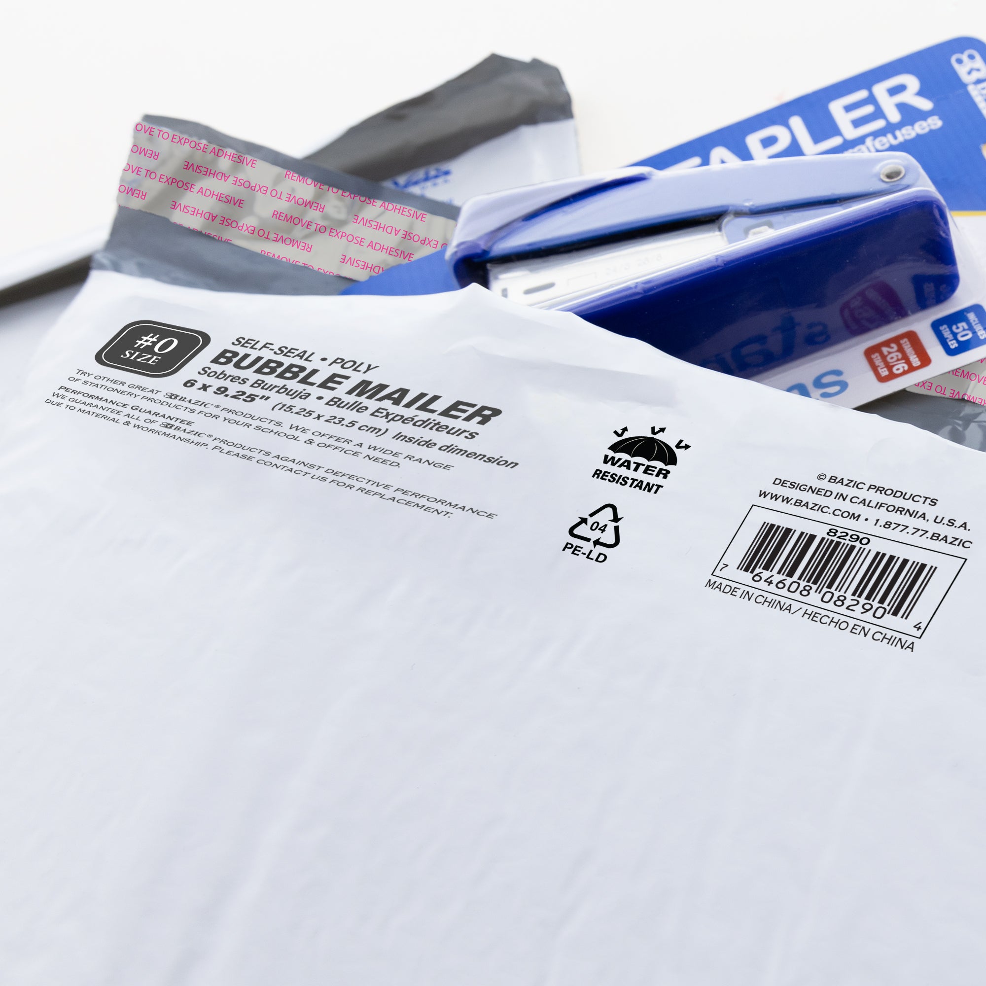6" x 9.25" (#0) Poly Bubble Mailer (4/Pack)